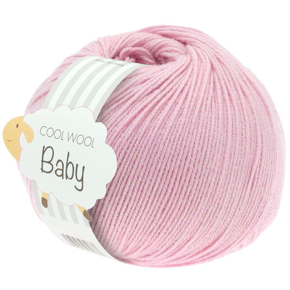 LANA GROSSA COOL WOOL BABY Häkelwolle, 220 m (besonders geeignet für Babystricksachen), 50 g