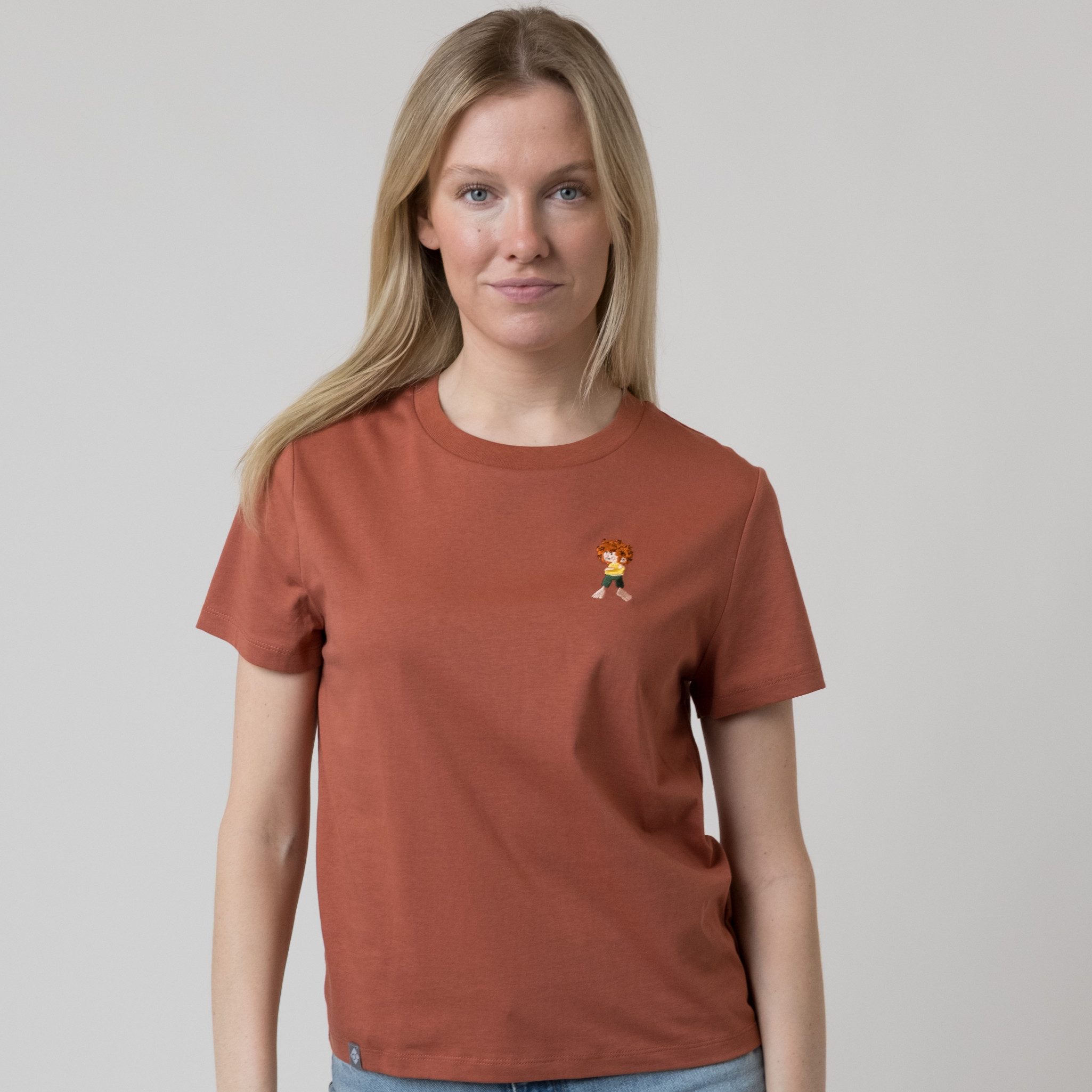 Bavarian Caps T-Shirt Bavarian Caps Damen T-Shirt "Pumuckl Grantig" - rost (T-Shirt, T-Shirt)