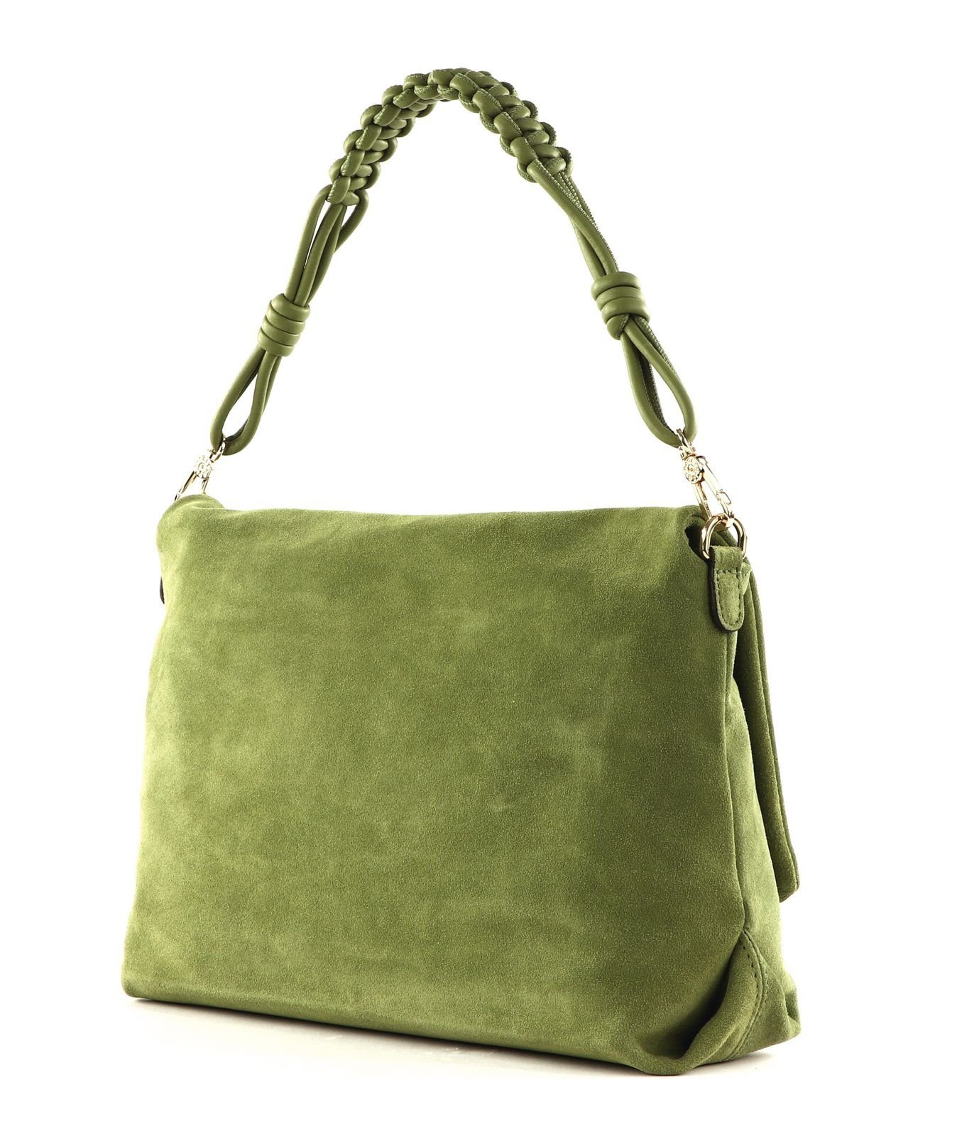 Oliv Abro Leather Schultertasche Suede