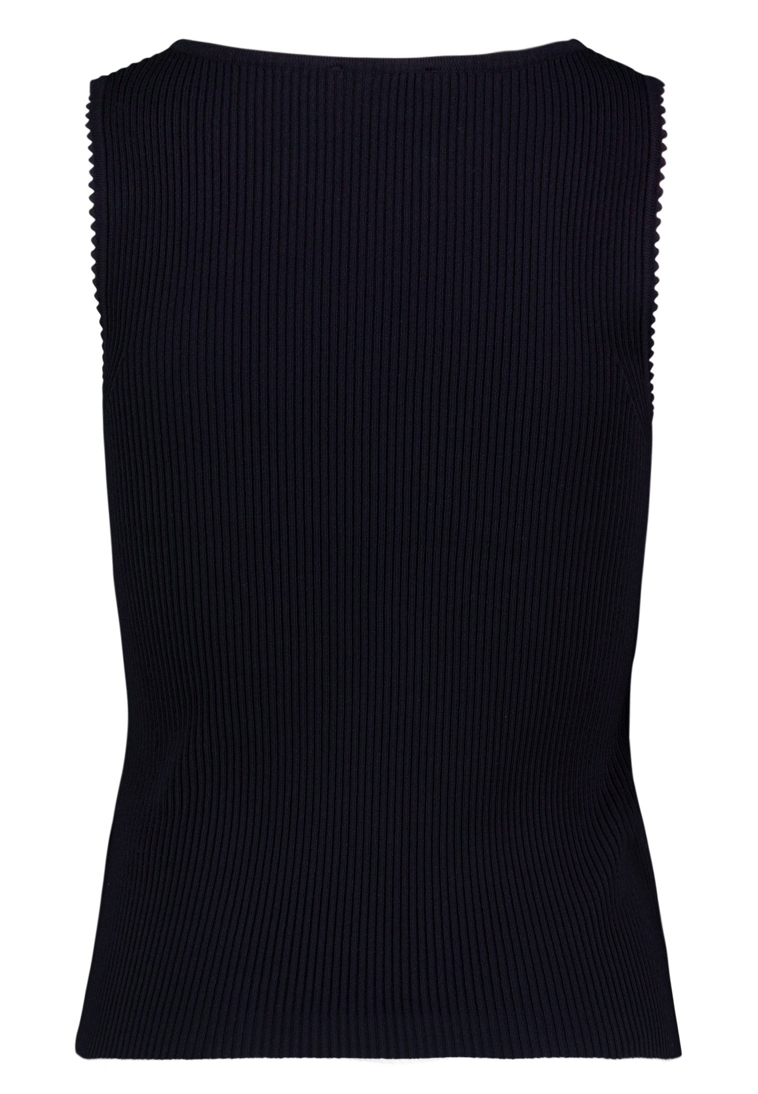 Zero Stricktop Damen ohne Arm mit Wellenkante