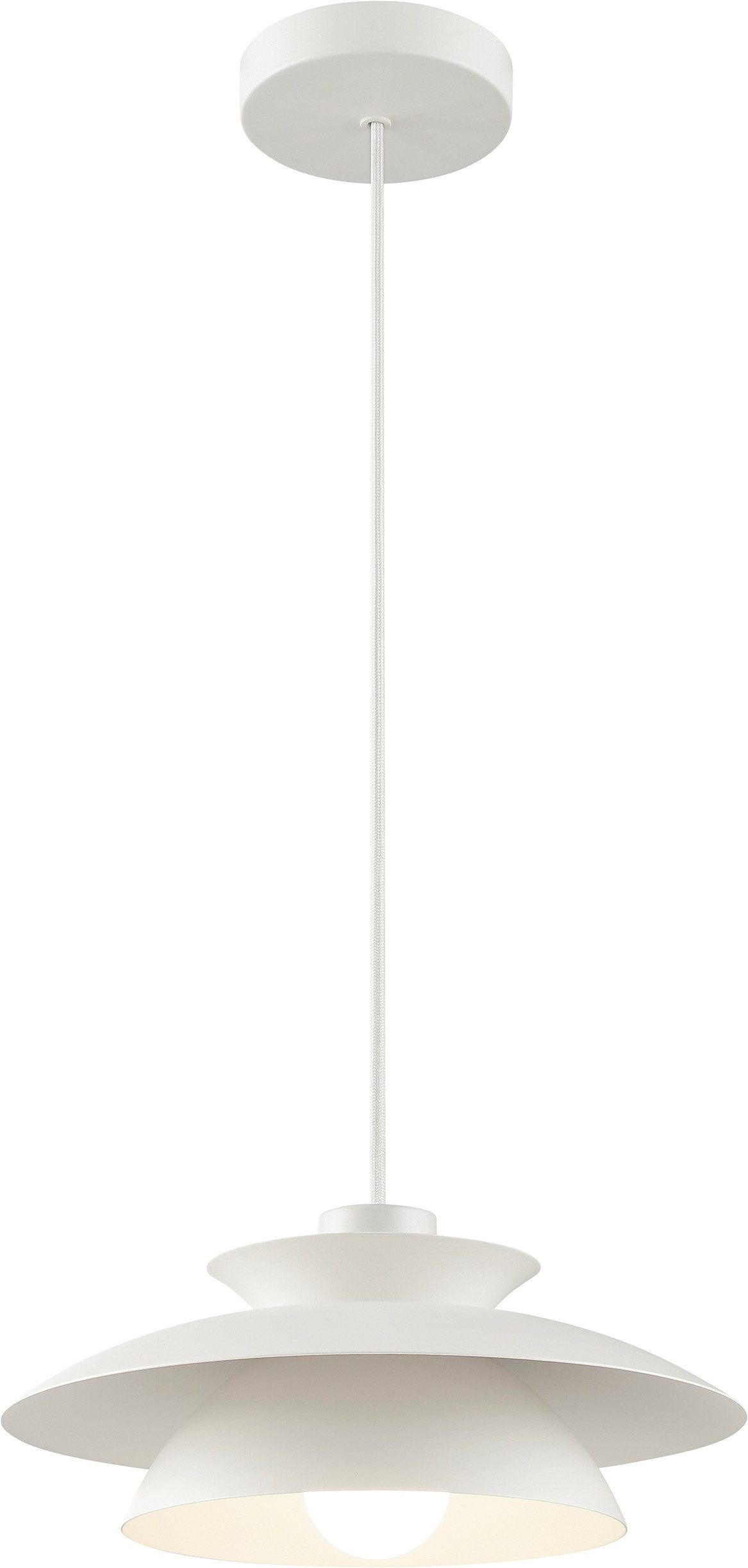 Brilliant Pendelleuchte Appia, ohne Leuchtmittel, Doppelschirm, Ø 30,5 cm, H 120 cm, E27 Fassung, Metall