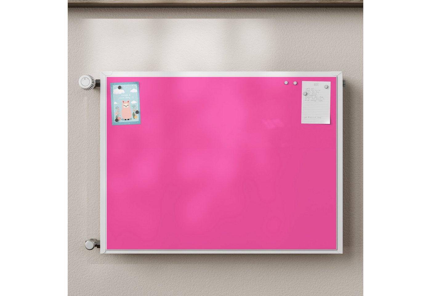 Thumbnail - DEQORI Magnetfolie 'Unifarben - Rosa', beschreibbar Heizung Magnetmatte magnetisch Magnetfolie
