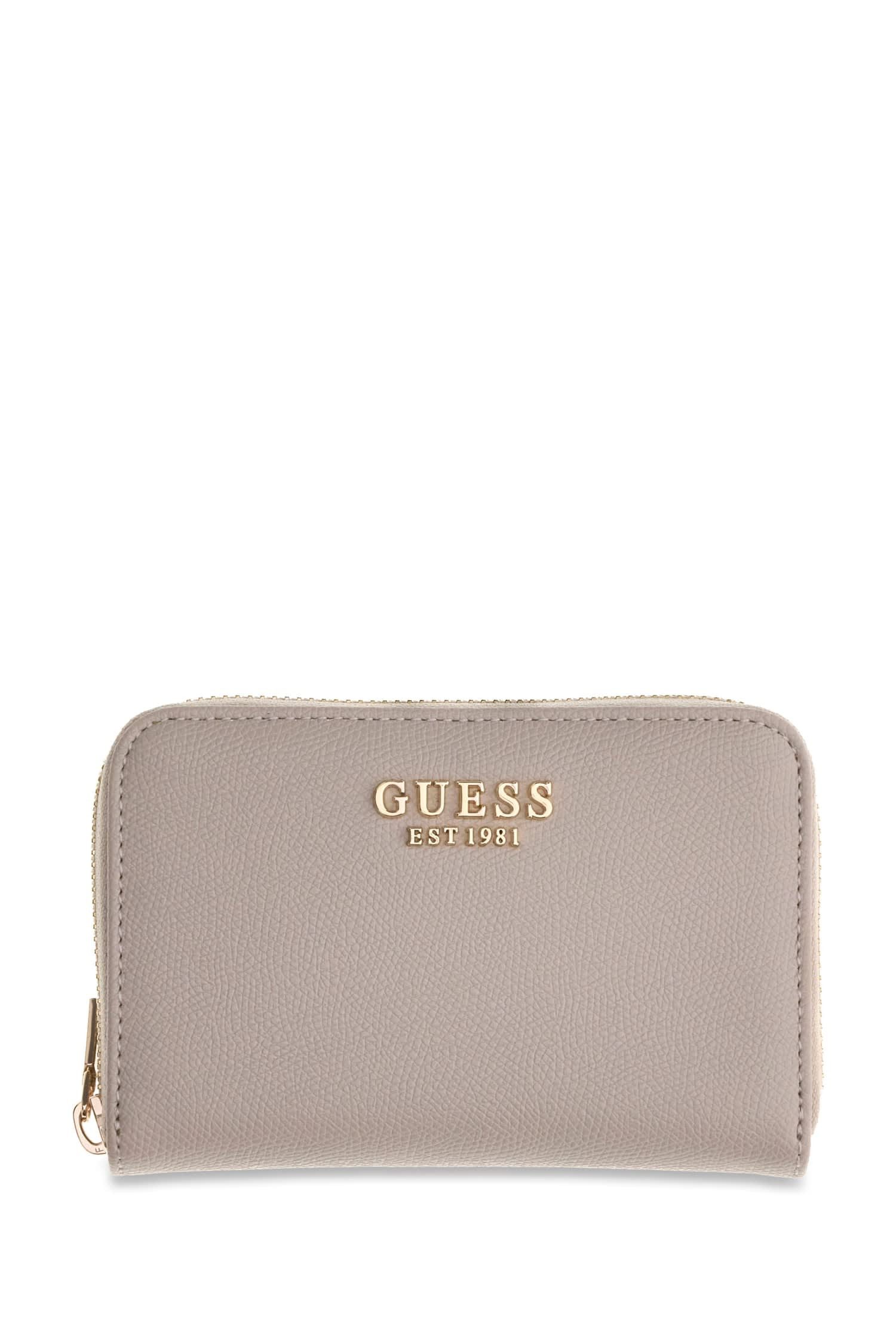 Guess Geldbörse AMORETTE SLG MED ZIP AROUND, Damen Portemonnaie, Geldbeutel mit umlaufendem Reißverschluss
