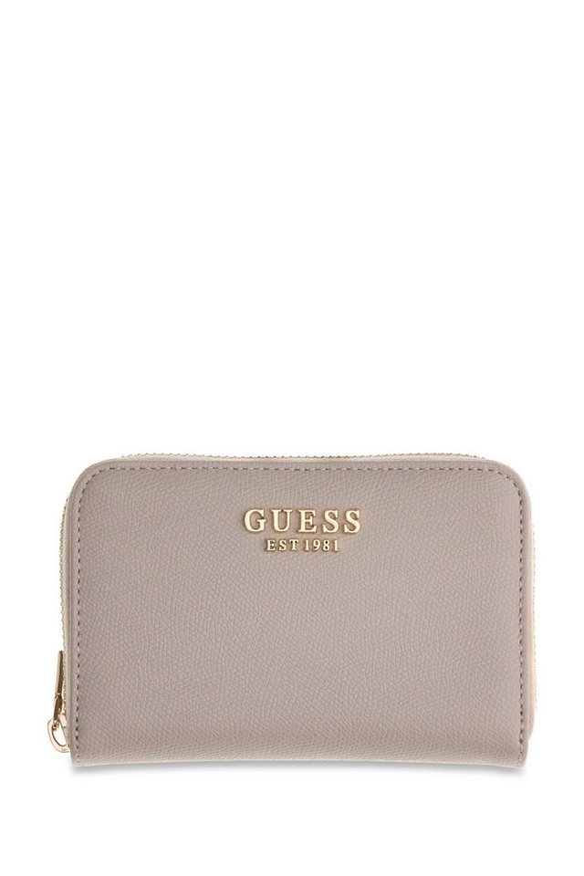 Guess Geldbörse AMORETTE SLG MED ZIP AROUND, Damen Portemonnaie, Geldbeutel mit umlaufendem Reißverschluss