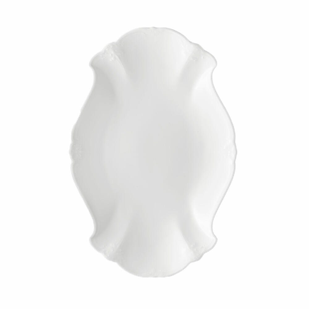 Hutschenreuther Servierplatte Baronesse Oval Estelle Weiß 32 cm, Porzellan