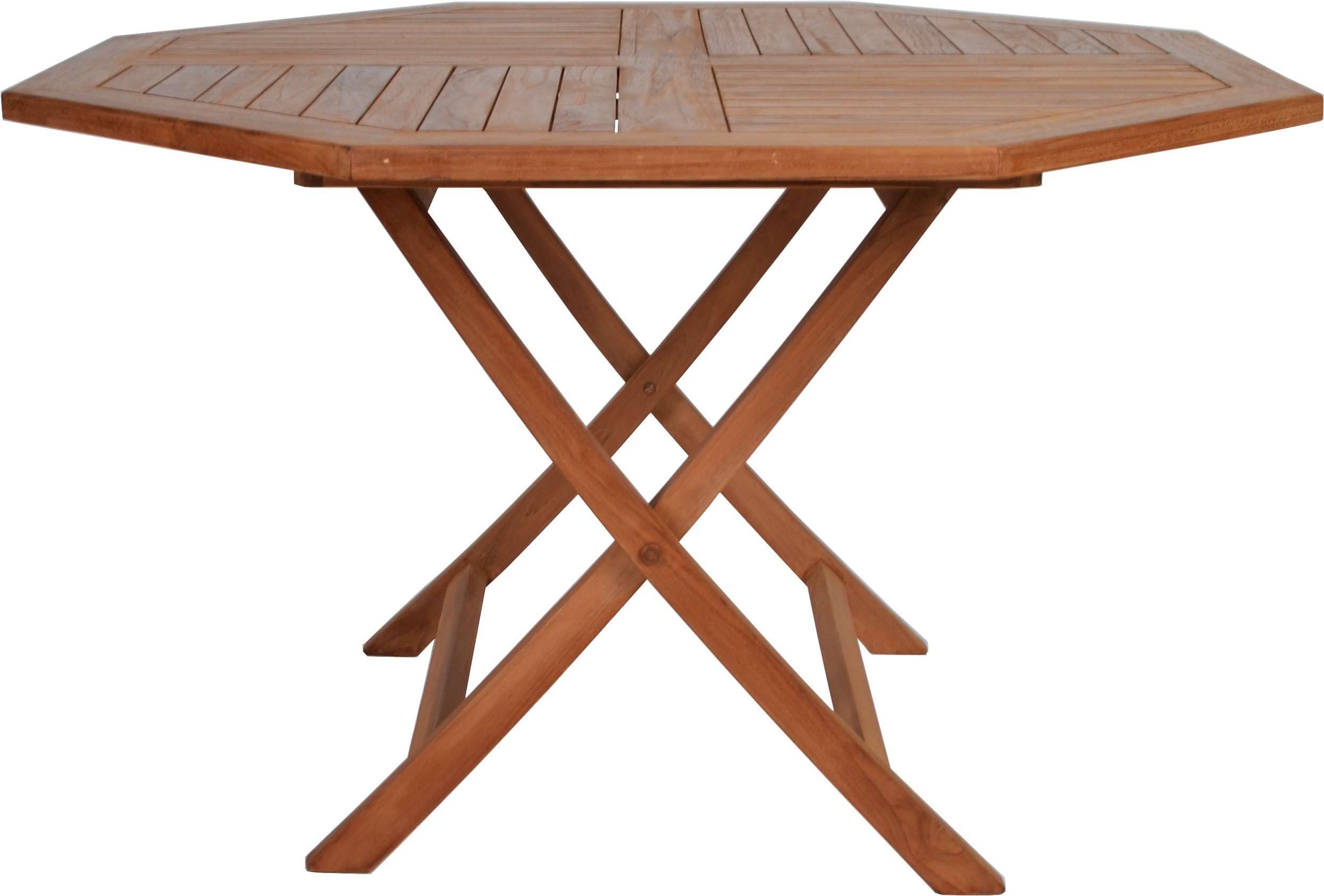 MiaMöbel Gartentisch, aus massivem Teakholz Honig