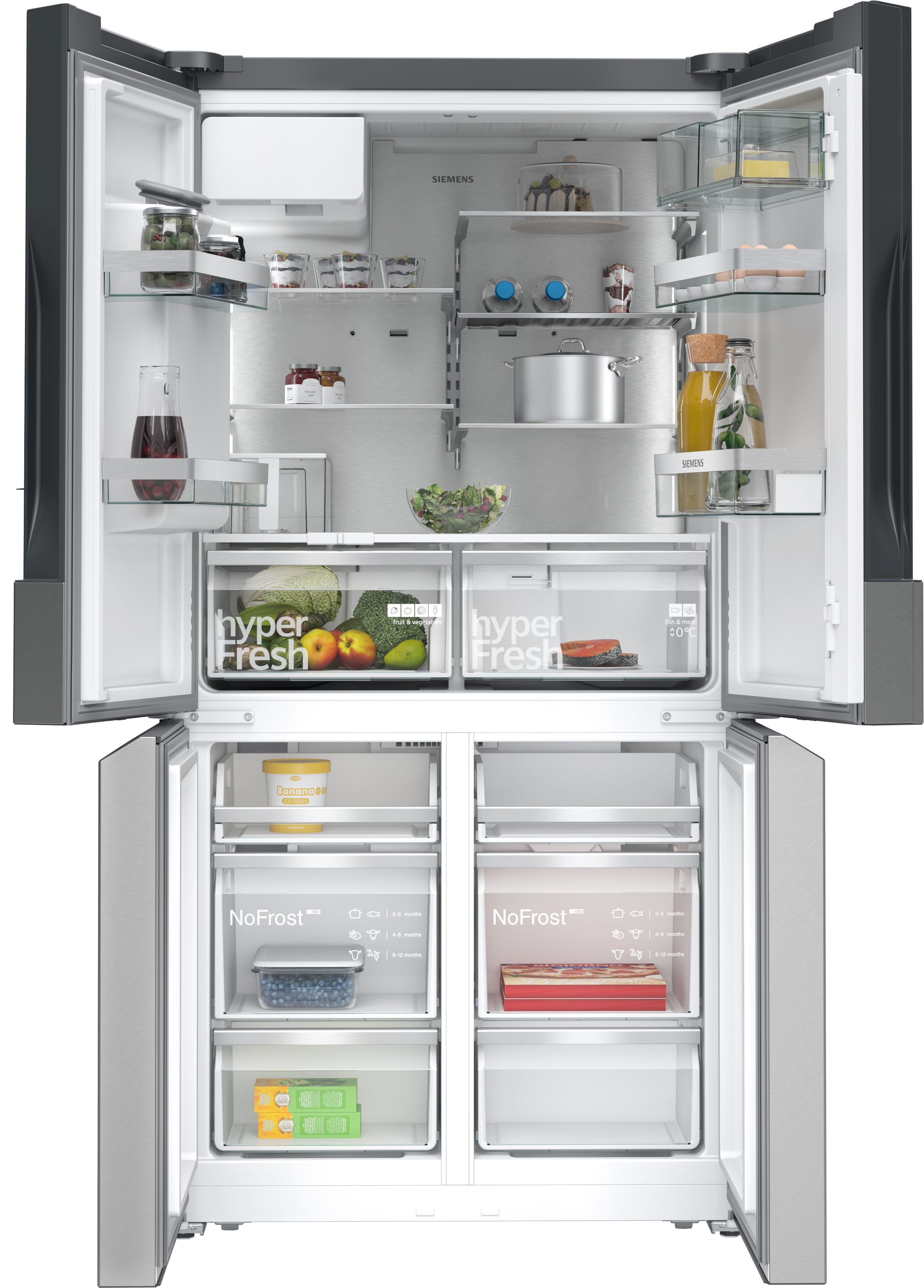 SIEMENS Multi Door iQ500 KF96IAPEA, 183 cm hoch, 90,5 cm breit