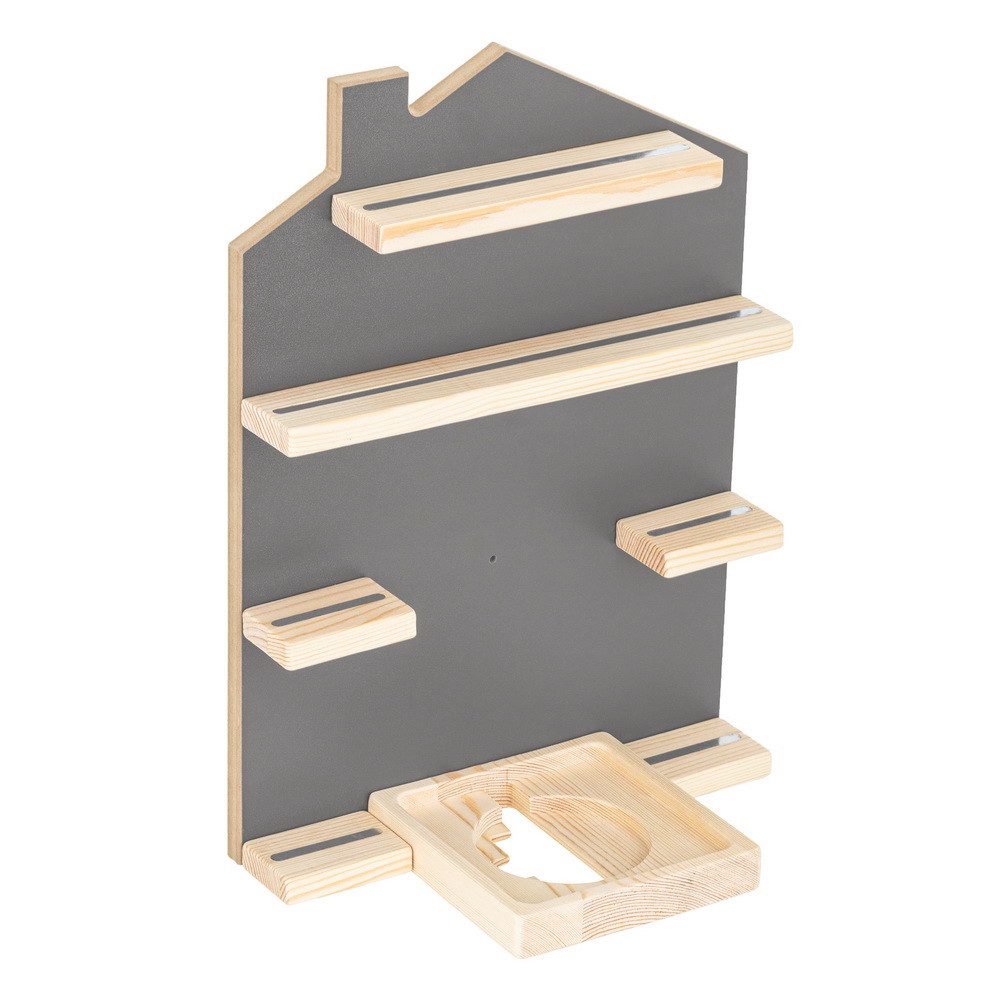 Haushalt International Deko-Wandregal Kinder-Regal "Haus" kompatibel günstig online kaufen