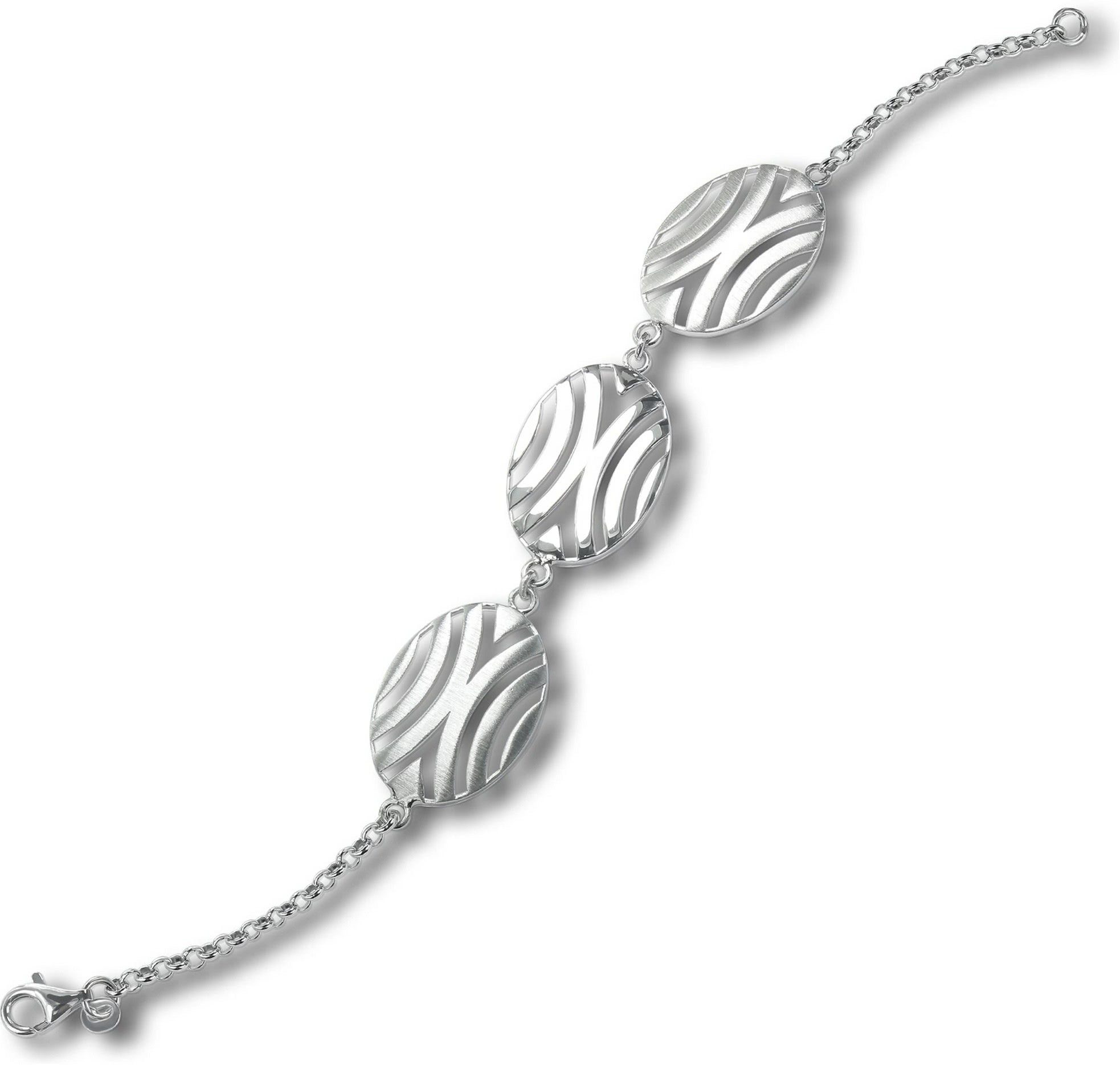 Balia Silberarmband Balia Damen Armband 925 Silber matt (Armband), Silber Armband (Afrika) ca. 19,3cm, Silber 925
