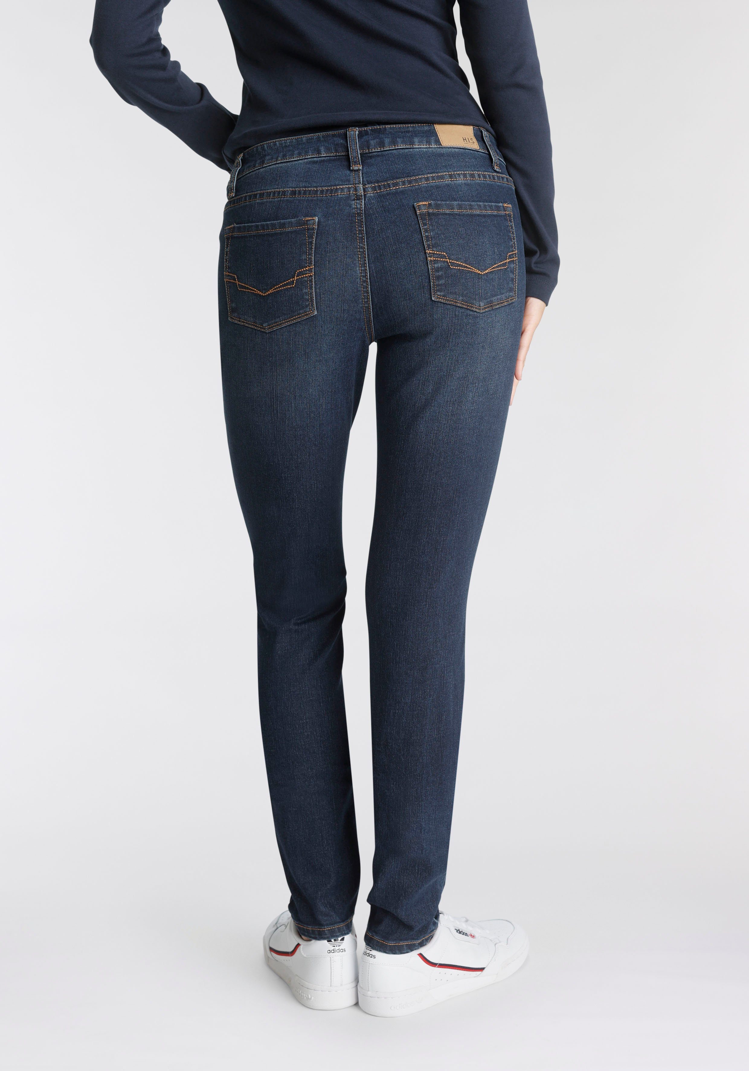 H.I.S Slim-fit-Jeans NEW SLIM FIT REGULAR WAIST Ökologische, wassersparende  Produktion durch OZON WASH | Stretchjeans