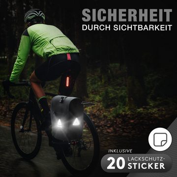 FREITHAL Fahrradtasche Gepäckträger aus recyceltem Gewebe - Gepäckträger- & Umhängetasche 27L (27L), 100% wasserdichte & Reflektierende Fahrradtasche Gepäckträger