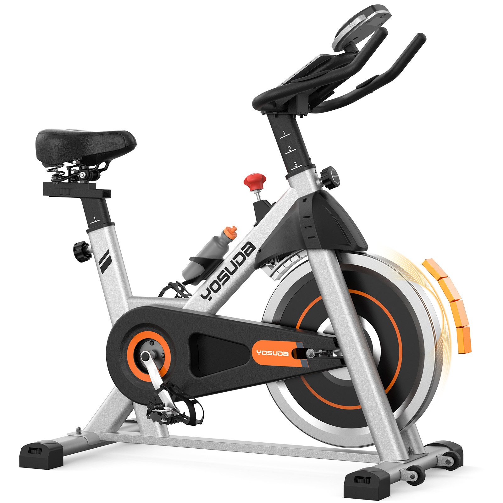 YOSUDA Heimtrainer mit magnetwiderstand testsieger, Indoor Leises Fitnessbike (1-tlg), mit Tablet-Halter, Heimtrainer Indoor für zu Hause