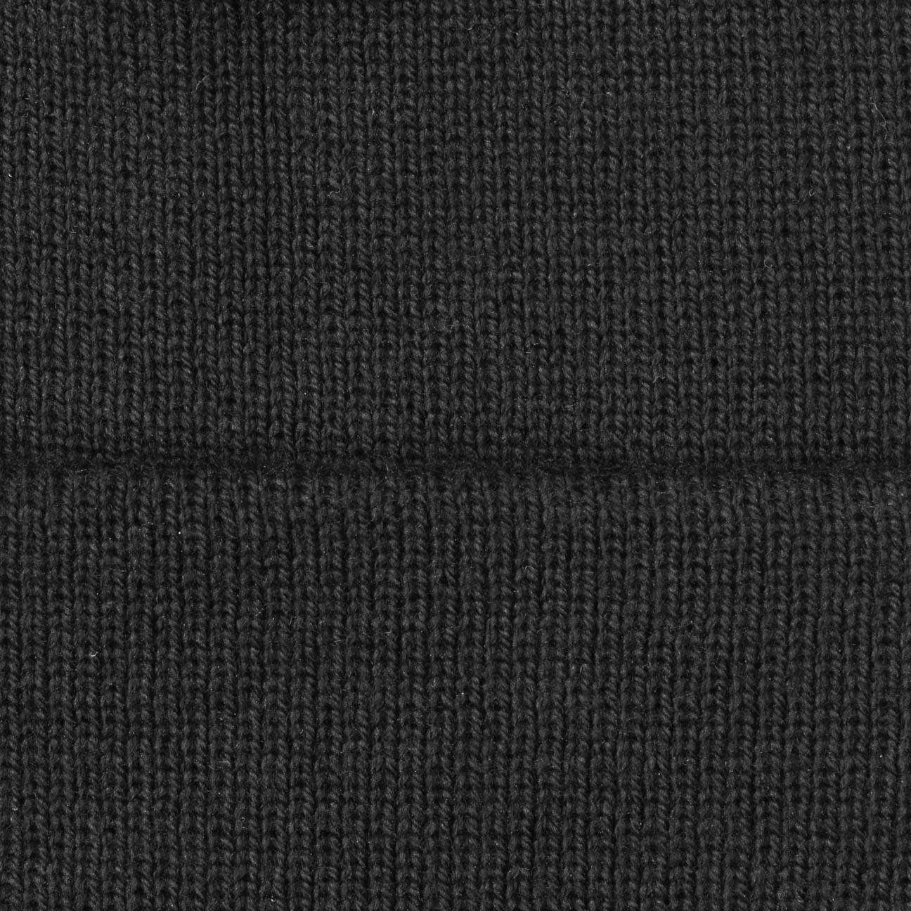 Strickmütze (1-St) Lierys Beanie Umschlag, in schwarz mit Germany Made