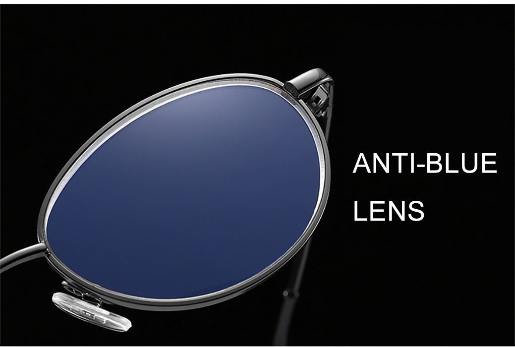 Gläser presbyopische Lesebrille bedruckte anti blaue Rahmen PACIEA silvery Mode