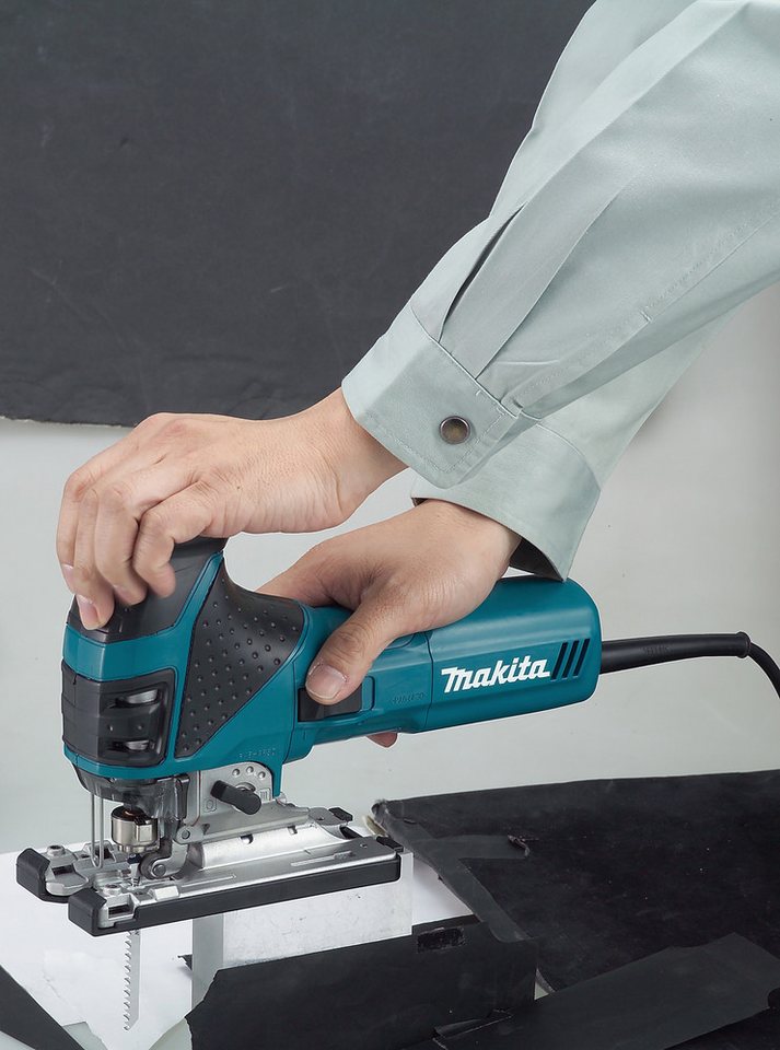 Thumbnail - Makita Pendelhubstichsäge 4351FCTJB Sondermodel in schwarz, 720 W • 800-2.800 min-1, mit Koffer und Zubehör