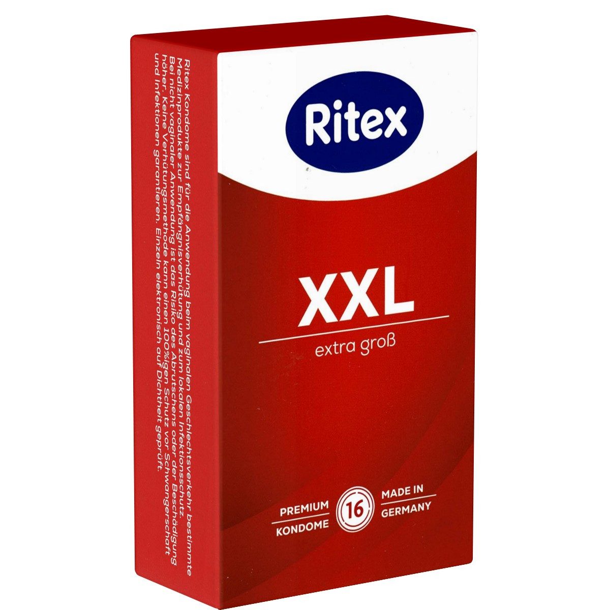 Ritex XXL-Kondome XXL Extra Gross Packung mit, 16 St., hochelastische Kondome für große Größen
