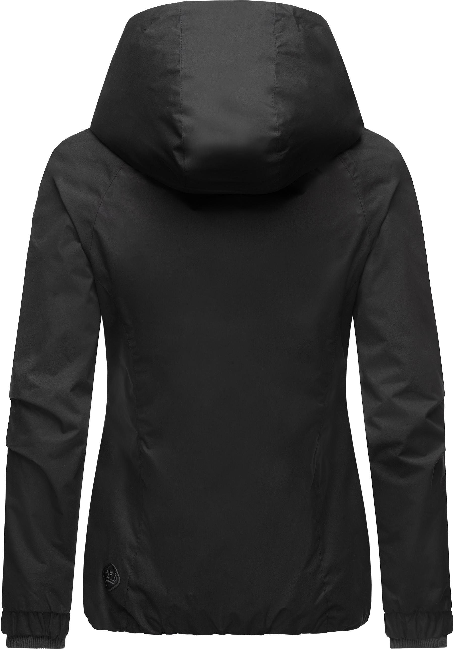 Ragwear Outdoorjacke Dizzie Wasserdichte Übergangsjacke mit großer Kapuze