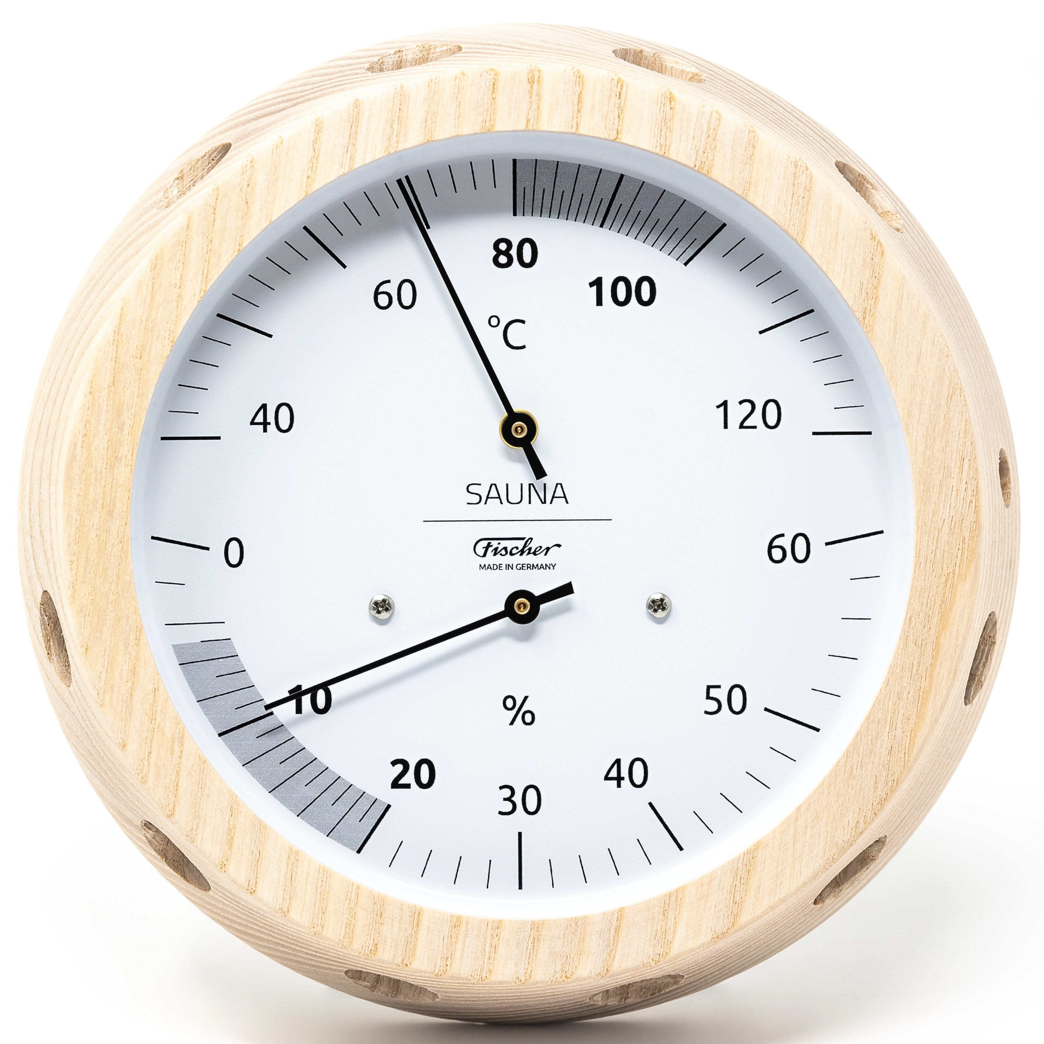Fischer Klimamesser Fischer 5076.00 Sauna Klimamesser 155 mm Made in Germany