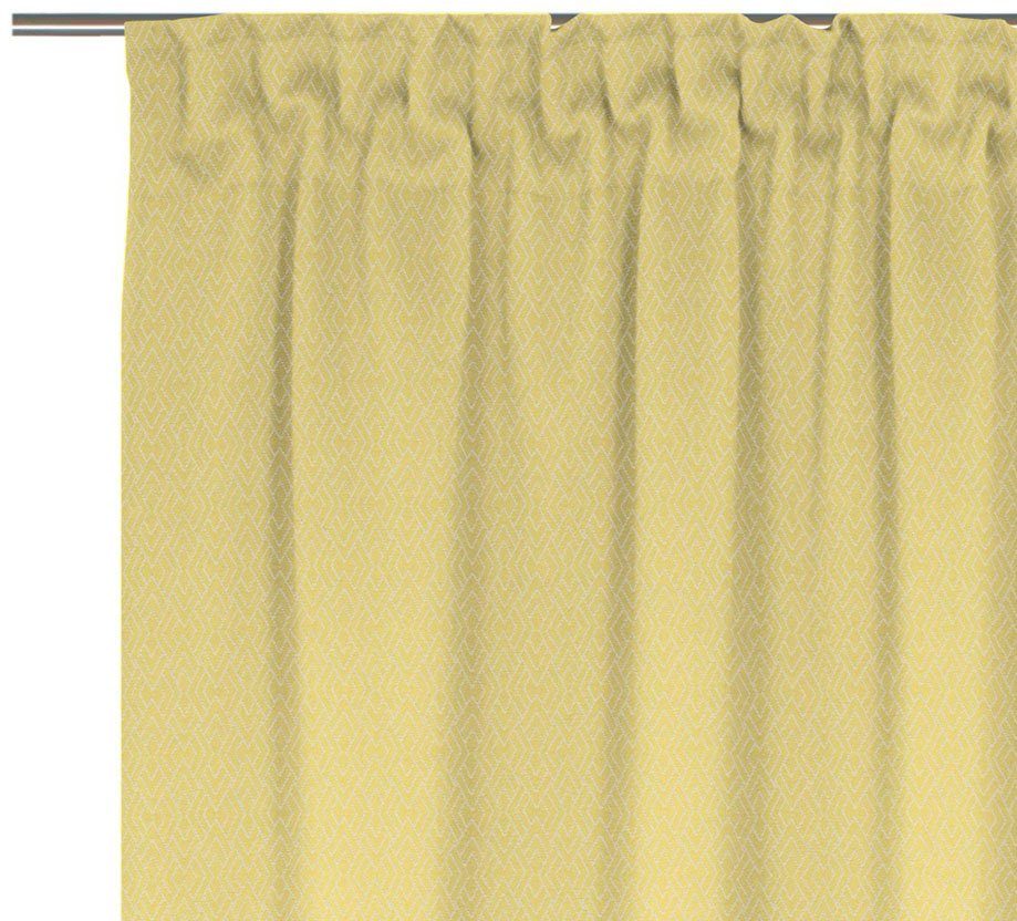 St), Bio-Baumwolle aus gelb nachhaltig Multifunktionsband Vorhang light, Jacquard, Graphic Adam, blickdicht, (1 Ventus