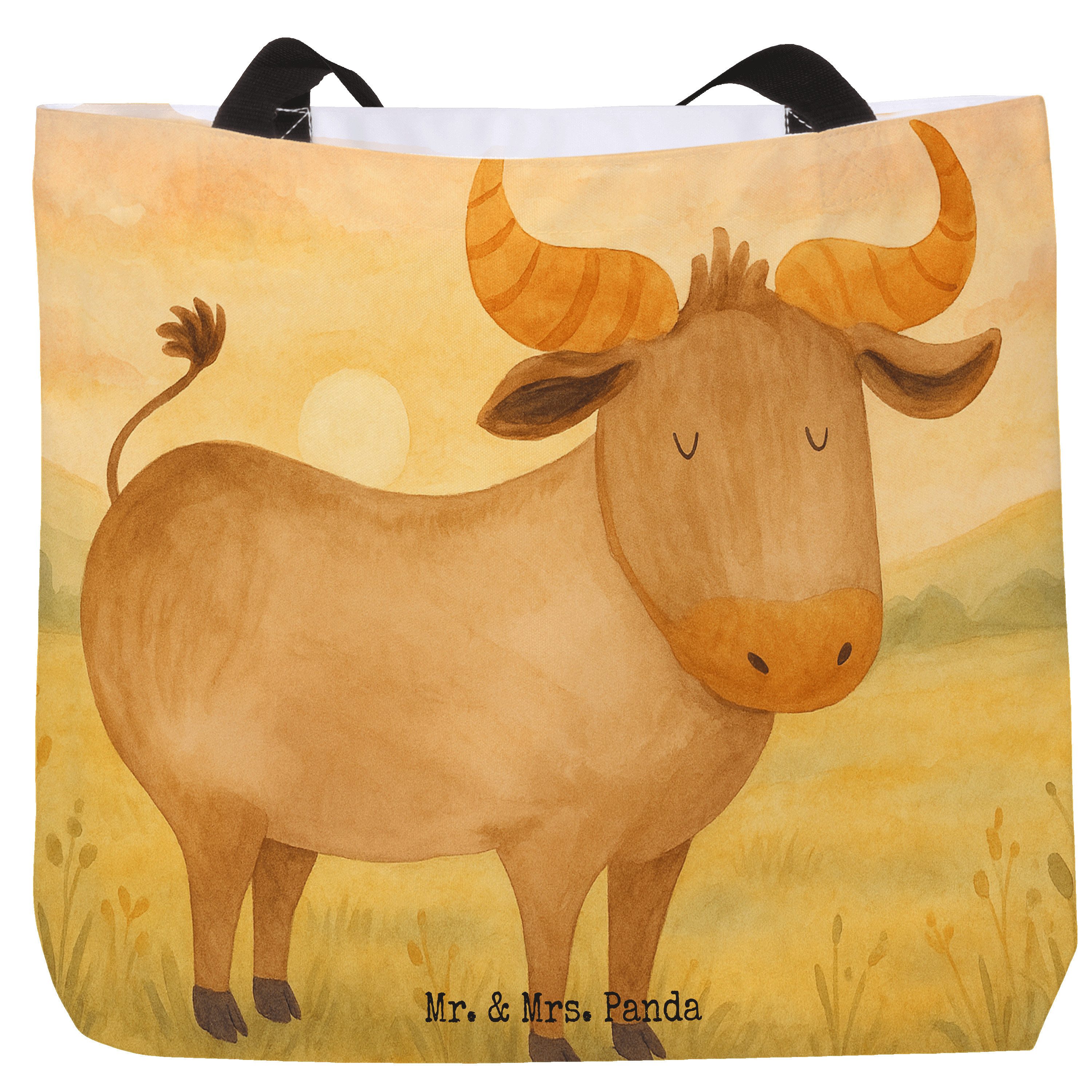 Shopper Sternzeichen Stier Design, Tote Bag, Weiß, Tasche, Reisetasche, Lapto