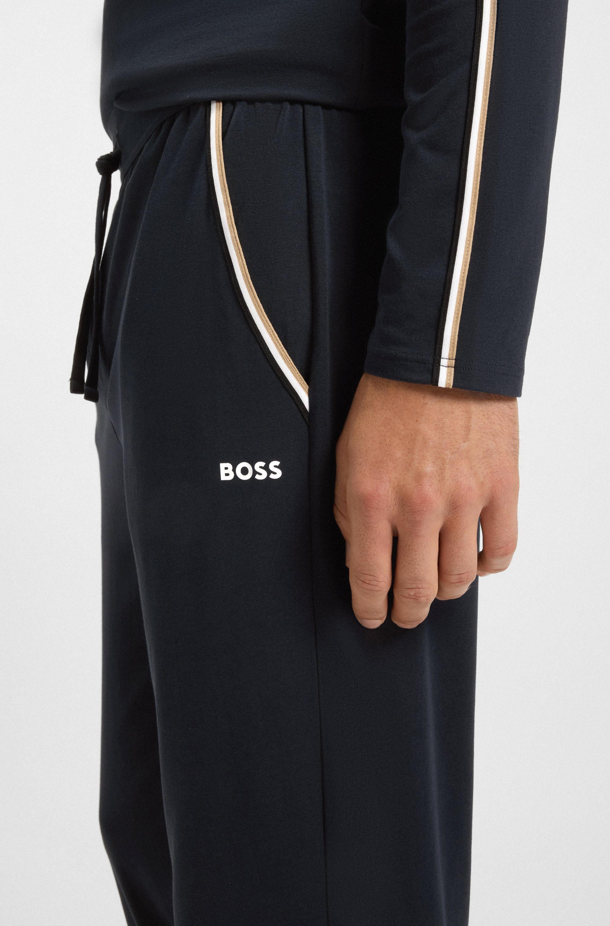 BOSS Pyjamahose Unique bequeme Jogginghose günstig online kaufen