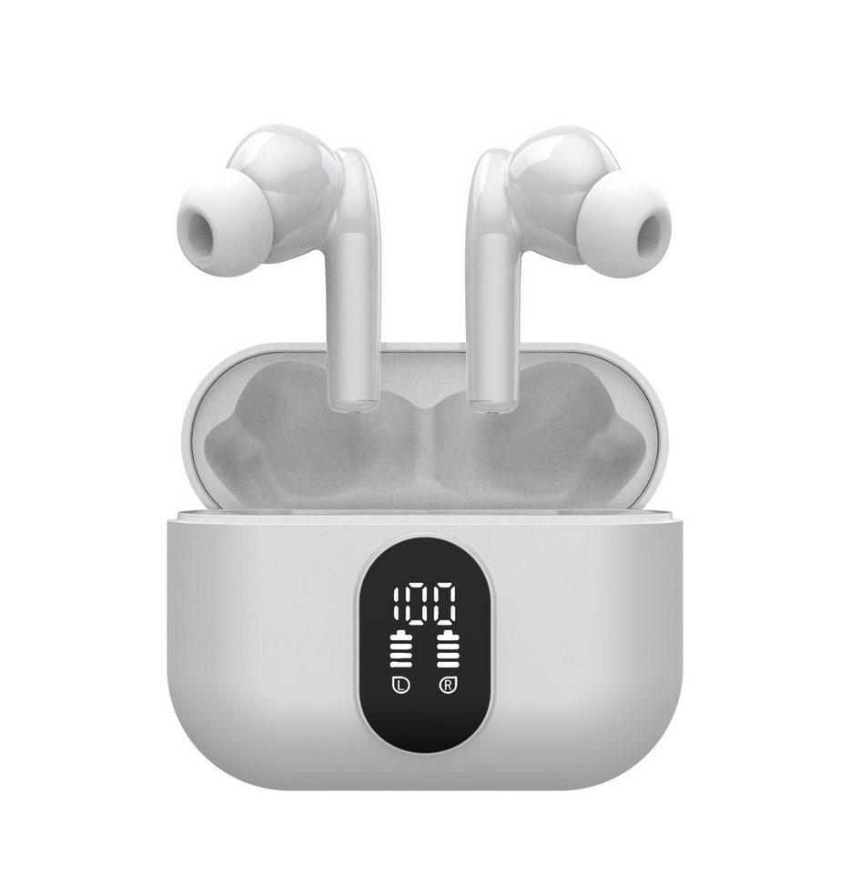 Onestyle TWS-BT-VX-1 wireless In-Ear-Kopfhörer (Bluetooth, HSP, HFP, A2DP,  AVRCP, LED-Digitalanzeige der Ladestation)