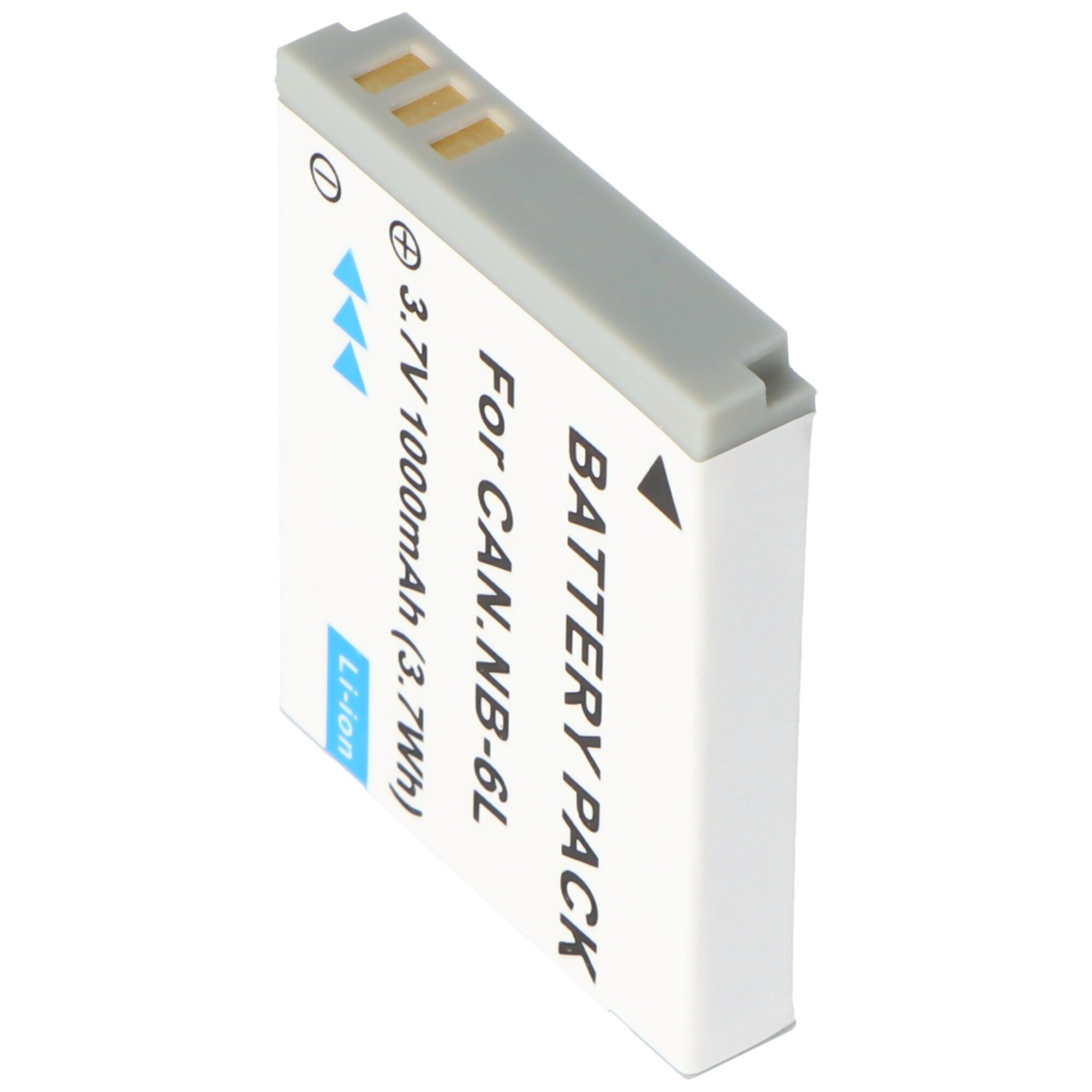 AccuCell Akku passend für Canon NB-6LH Akku für Canon Powershot S200 Akku 1000 mAh (3,7 V)