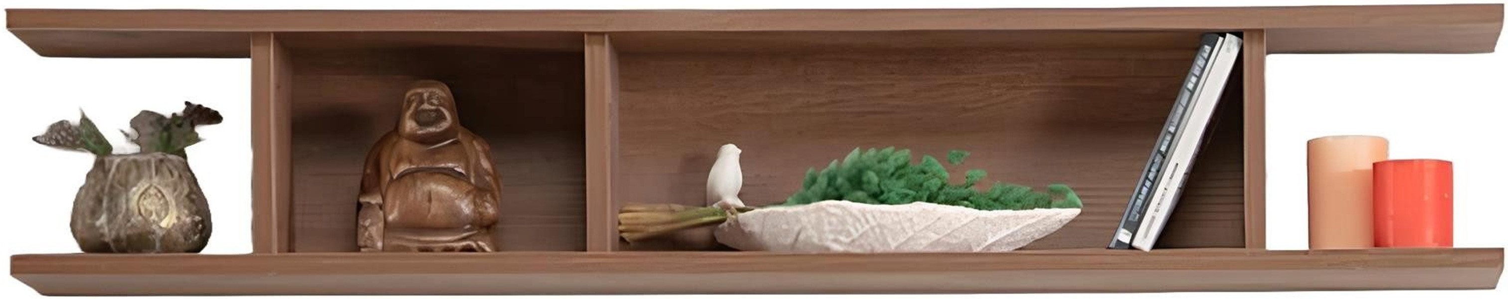 Xlmoebel Wandregal Schwebendes Holzregal zur Wandmontage für Bücher und Deko, Hergestellt in Europa