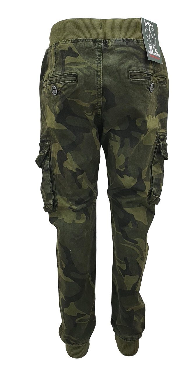 Boy Fashion Hose, J5846 Muster, Cargo Camouflage Cargohose Stretch