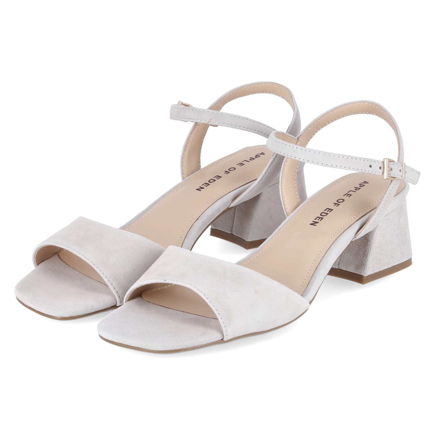 Apple of Eden Apple of Eden FLORE 54 sky green Damen Rauleder grey Sandalette