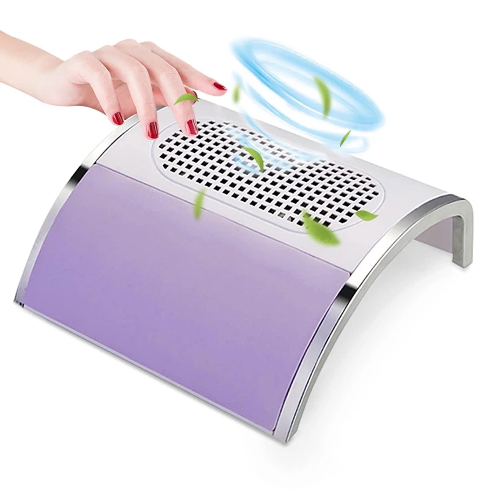 MOPUEA Maniküre-Pediküre-Set Nägel Staubabsaugung Nagelstaubsauger Professionelle 80W mit 3 Lüfter