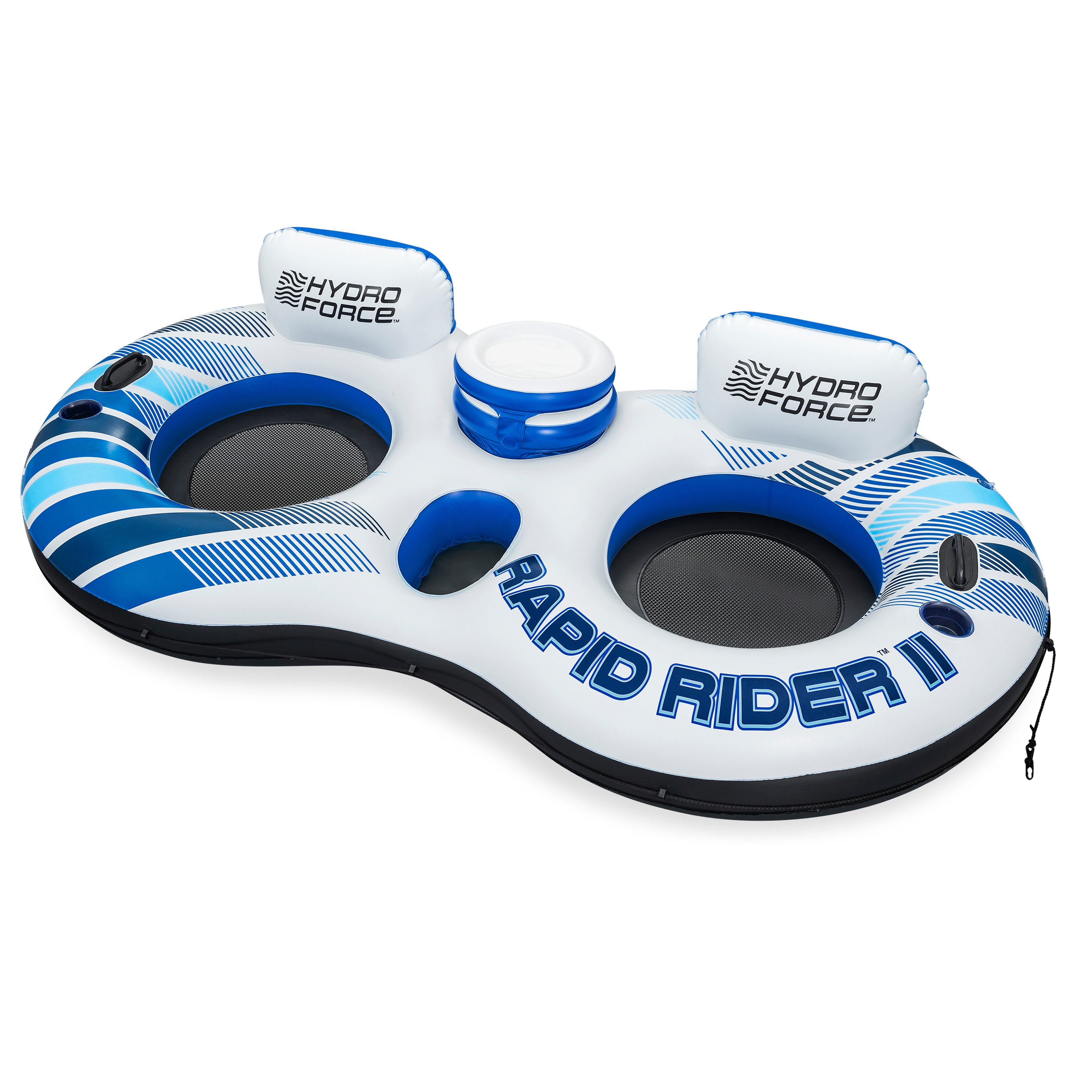 Bestway Schwimmsessel Schwimmring Hydro Force Rapid Rider II 251x132cm, mit integrierter Kühltasche