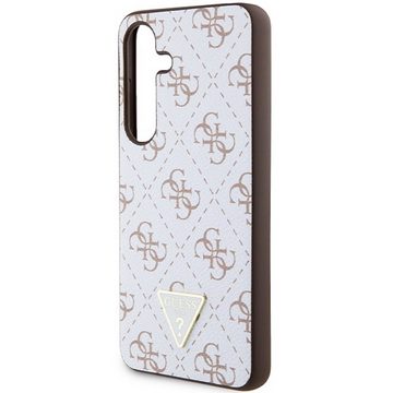 Guess Smartphone-Hülle Guess Samsung Galaxy S24 Plus 4G Triangle Metal Logo Hardcase