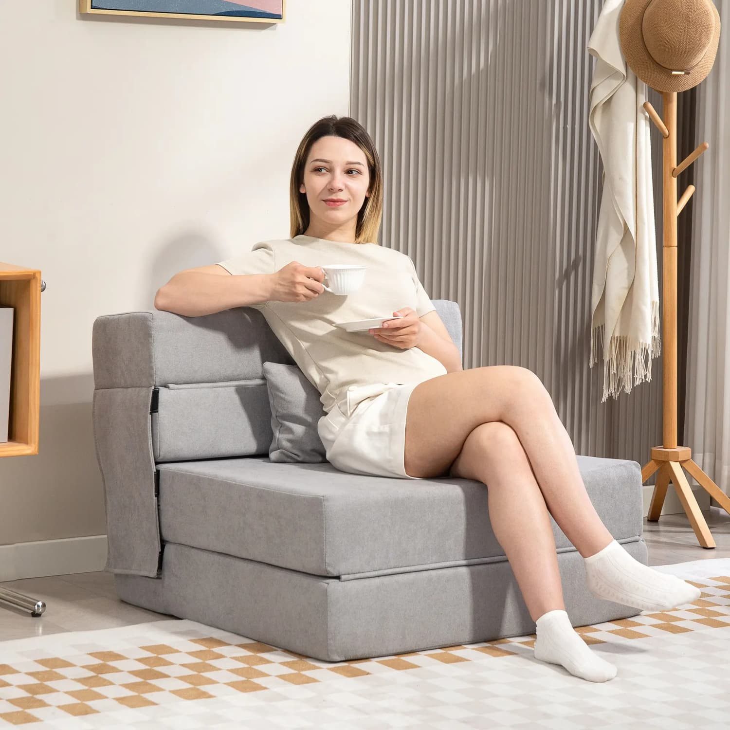 autolock Sofa Bodensofa,Polstercouch,in Matratze umwandelbar,Schaumstoff,Ki günstig online kaufen