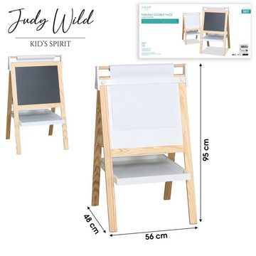 Judy Wild Standtafel Kindertafel doppelseitige Kinder-Whiteboard mit Papierrolle