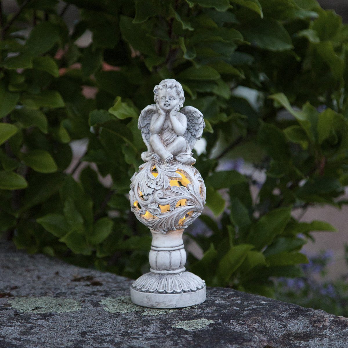 STAR TRADING LED Dekoobjekt LED Solar Engel Gartenfigur Grabdeko 27cm 6 Stu günstig online kaufen