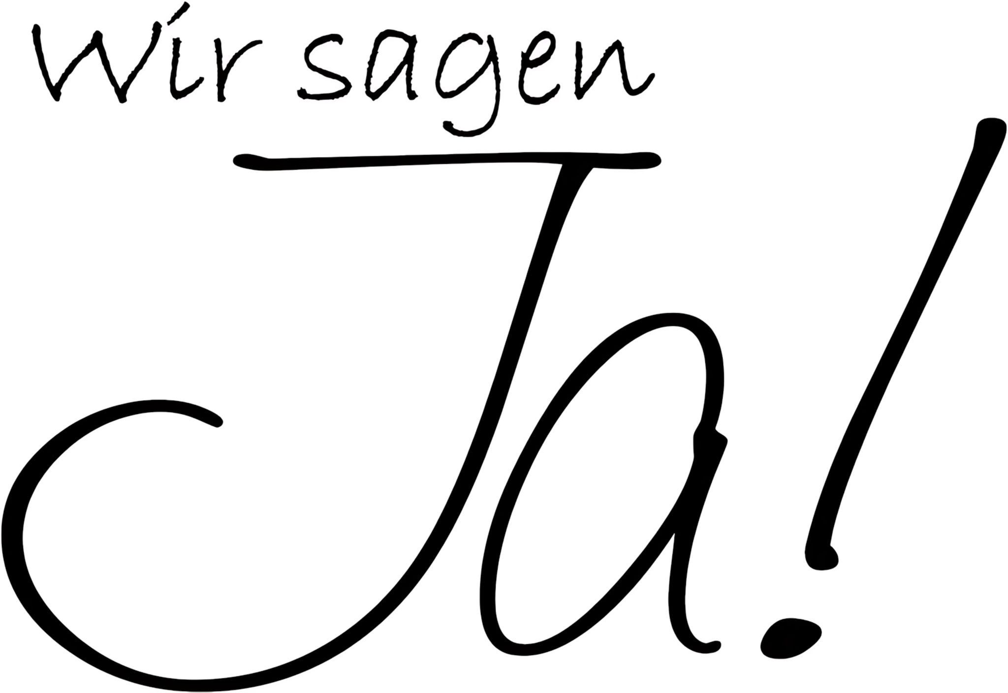 Heyda Stempel HEYDA 211800007 Stempel Hochzeit Wir sagen JA! Holz matt lackiert