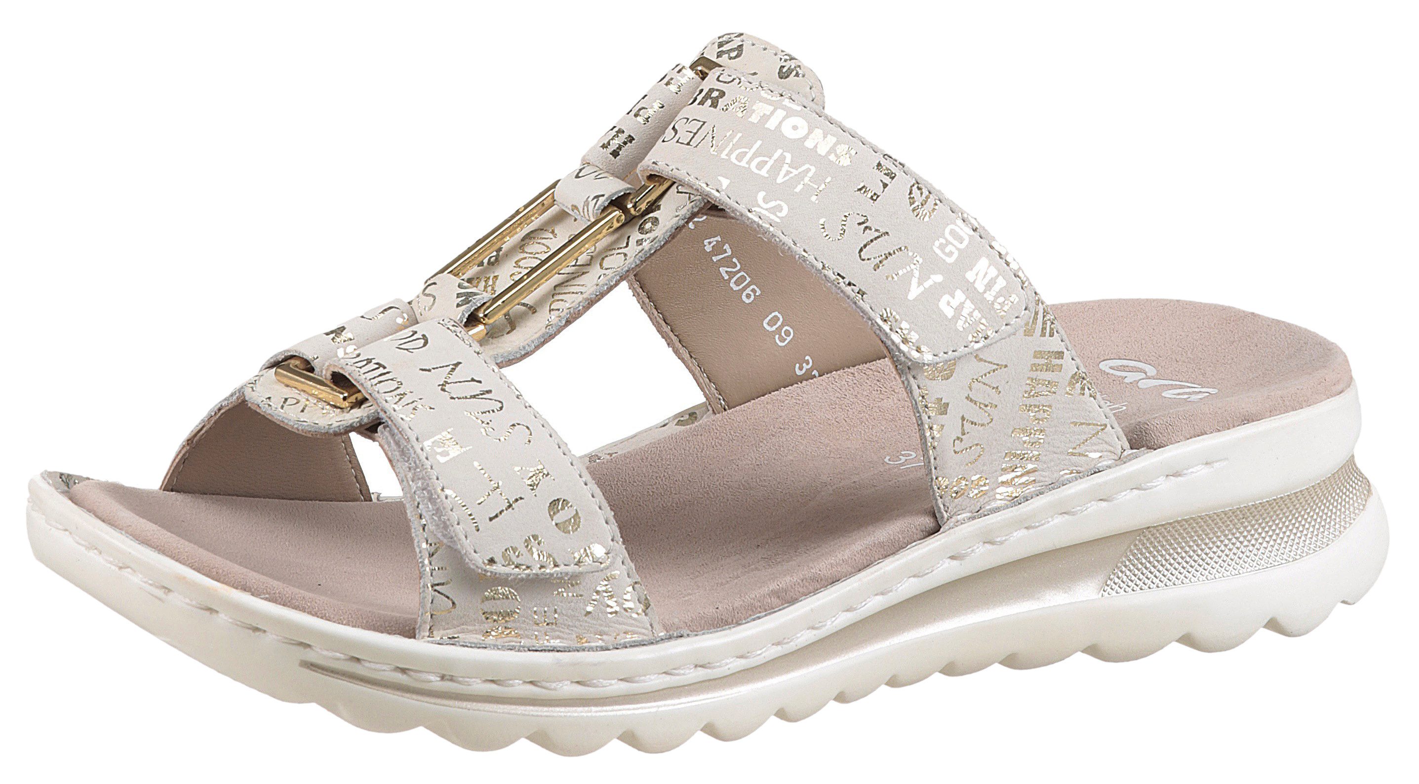 Ara TAMPA Pantolette, Keilabsatz, Sommerschuh, Schlappen mit Schmuckelement günstig online kaufen