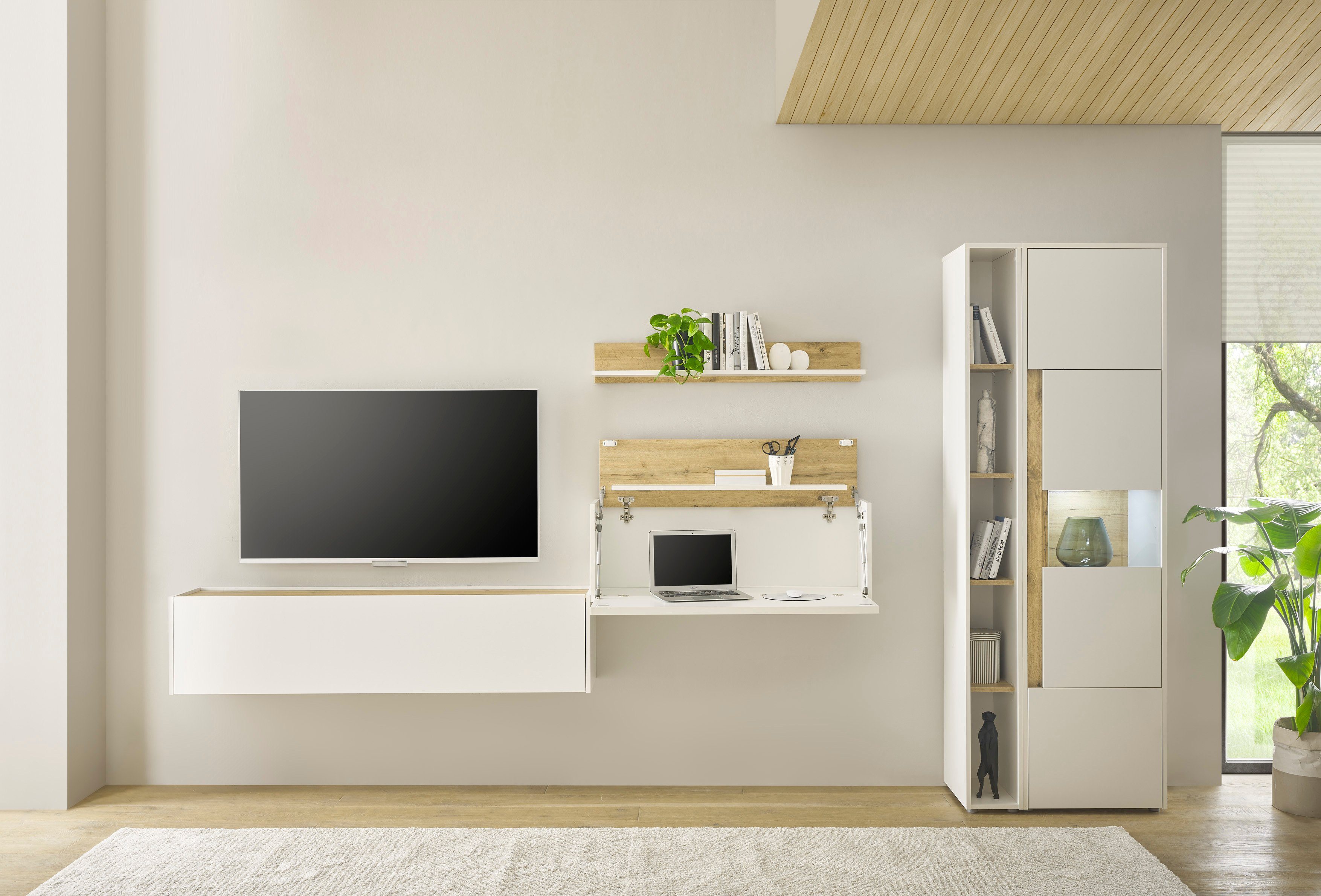 Home affaire Büromöbel-Set CiTY/GiRON, (Set, 5-tlg)