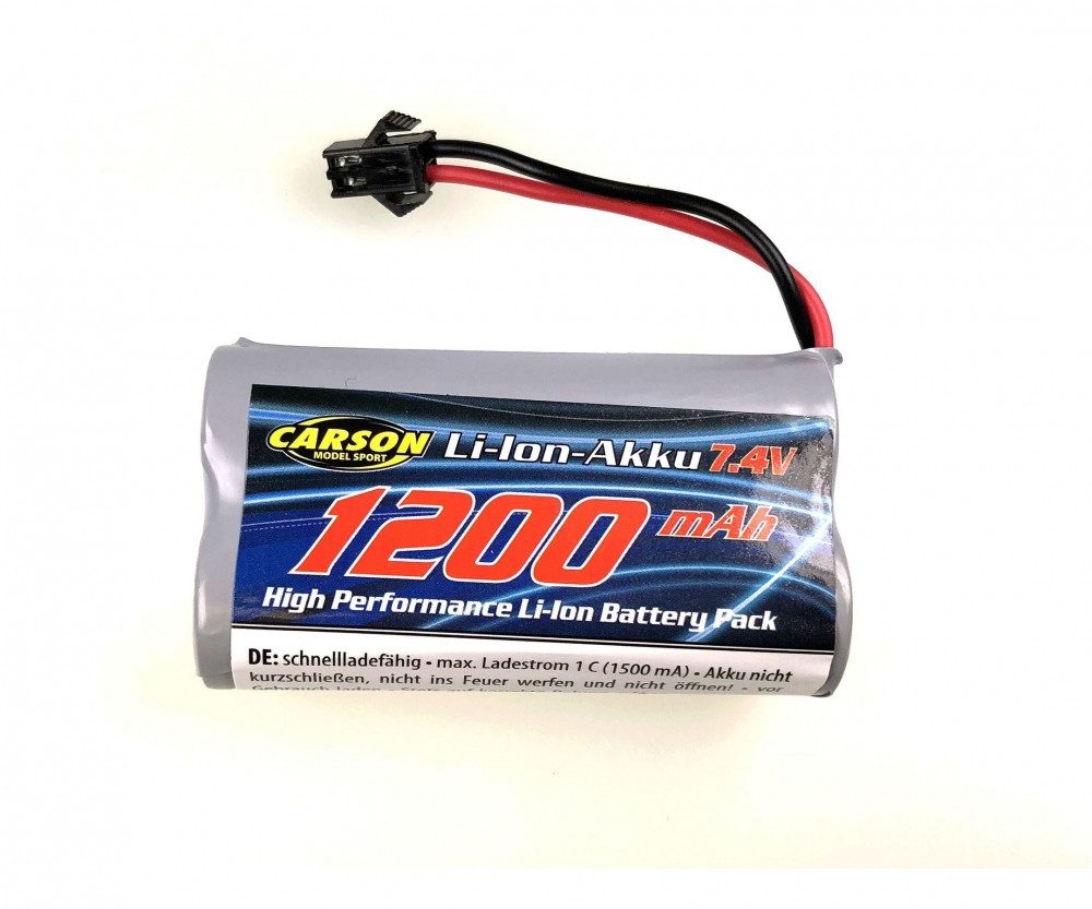 CARSON Carson Race Akku 7,4V 1200mAh Li-ION Race RC-Ladegerät