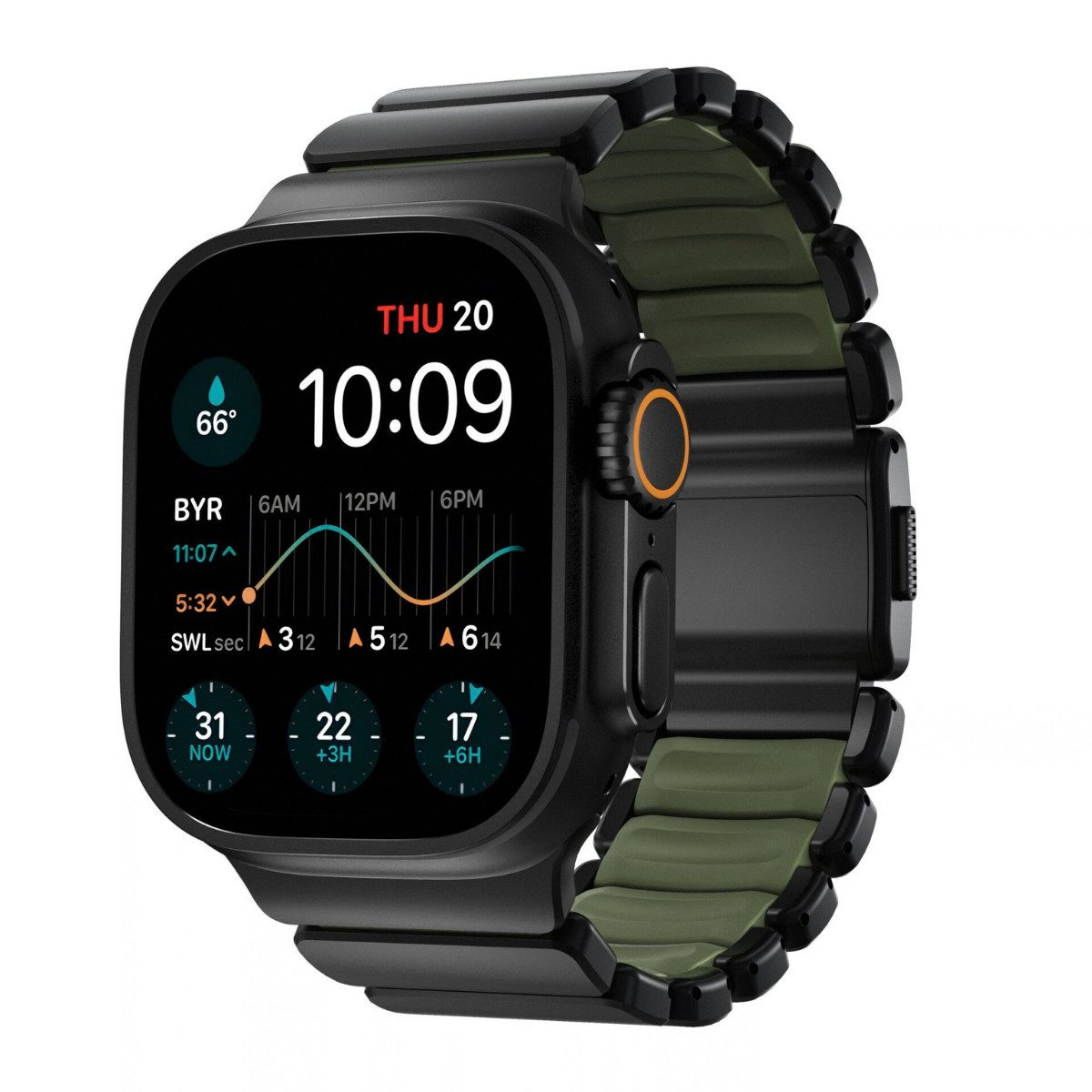 Nomad Smartwatch-Armband Stratos Band, für Apple Watch, 44-49 mm