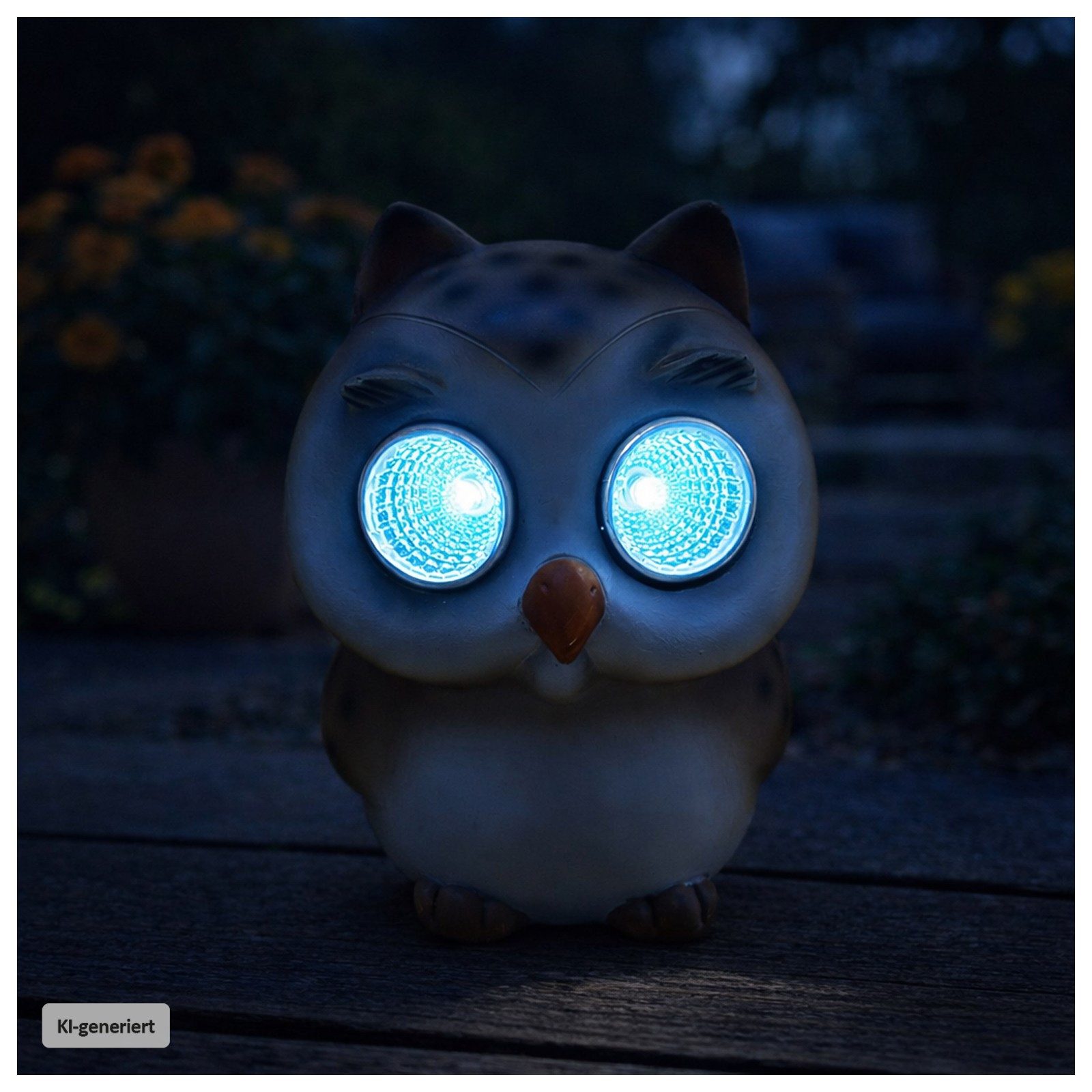 HTI-Living LED Solarleuchte Solardekoleuchte Eule, LED, Tageslichtweiß