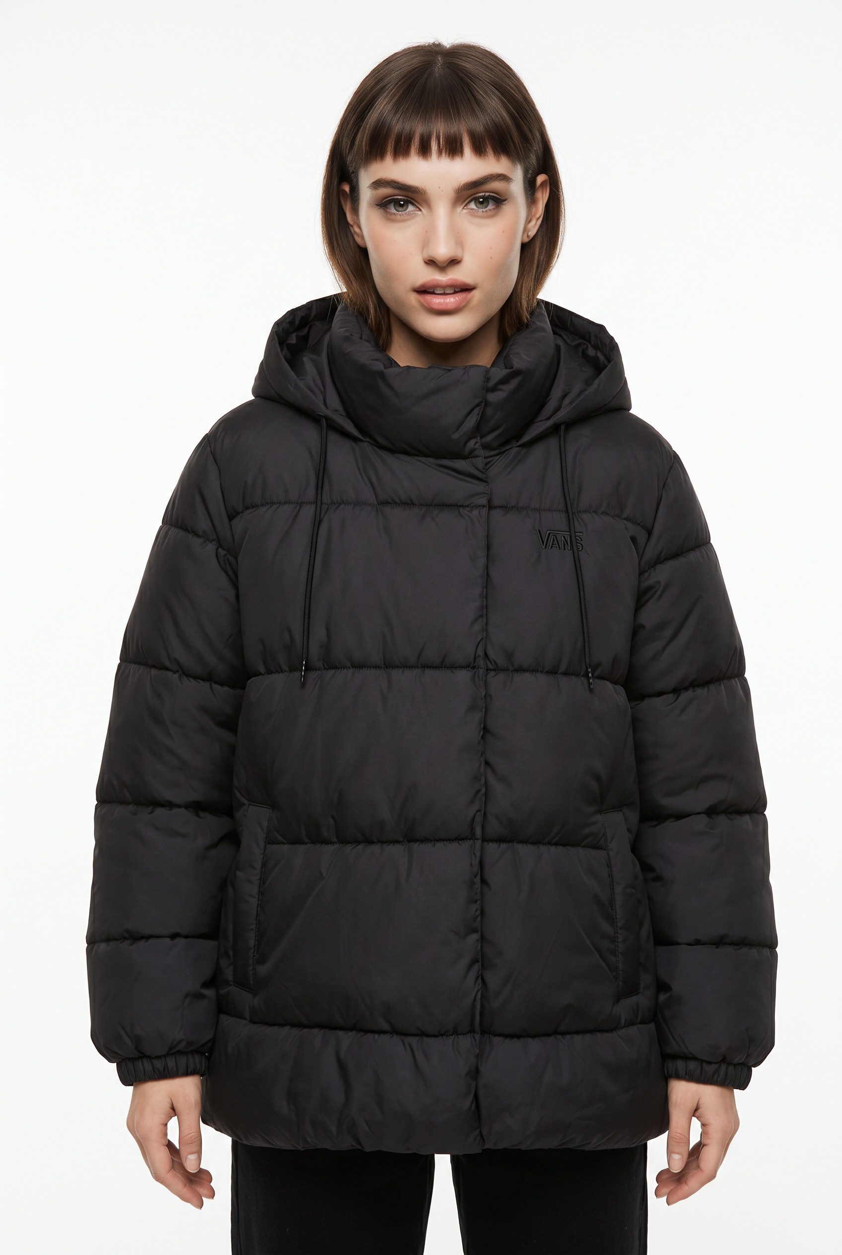 Vans Steppjacke HILLGATE REGULAR LENGTH PUFFER mit sportlichem Stil, für Alltag, Sport und Outdoor, aus Polyester