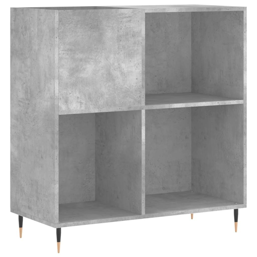 vidaXL Media-Regal Plattenschrank Betongrau 84,5x38x89 cm günstig online kaufen