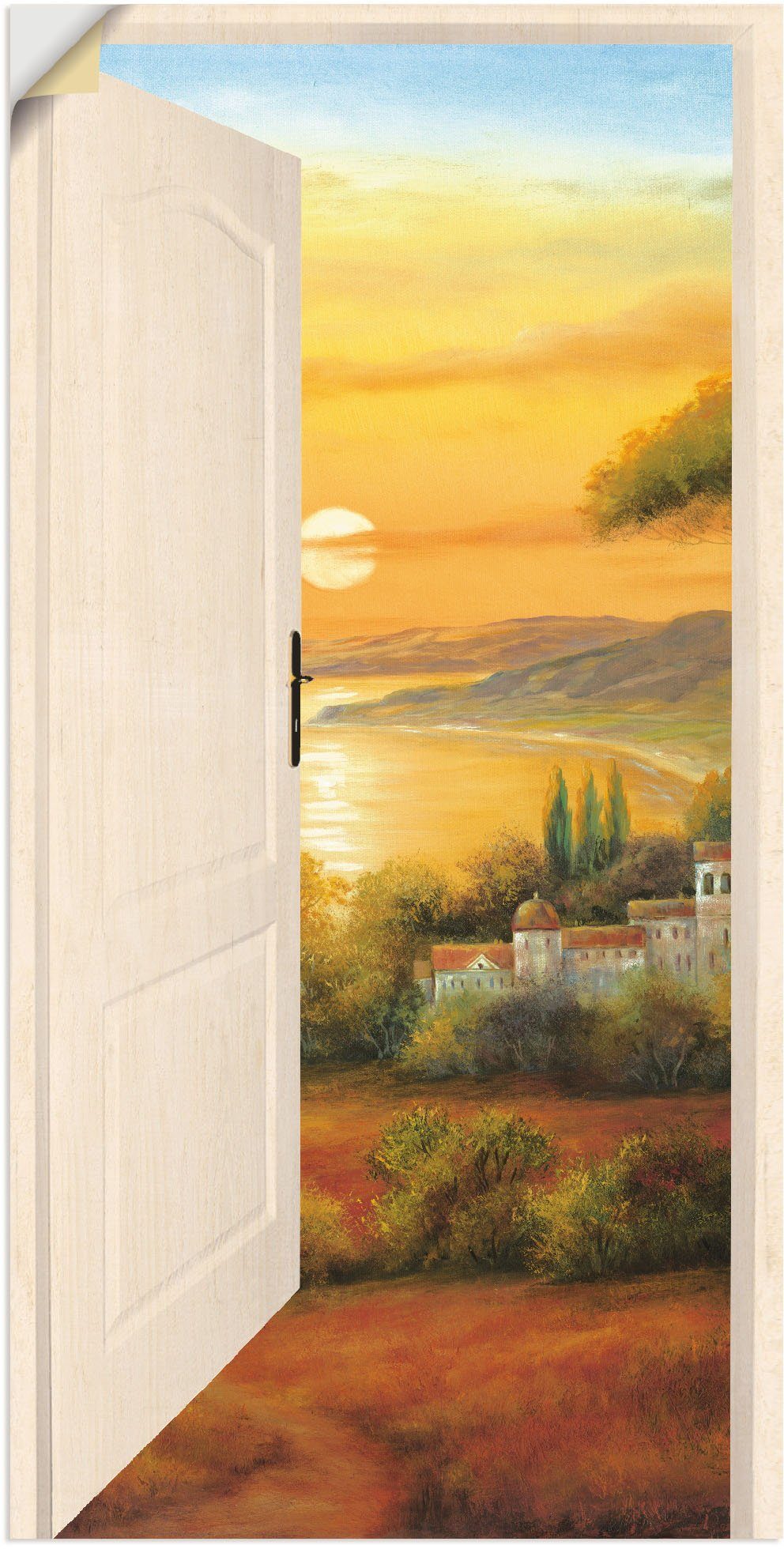 Artland Wandbild Toskanabucht von versch. Größen Leinwandbild, als St), II, oder Wandaufkleber Alubild, in Bilder Europa Poster (1