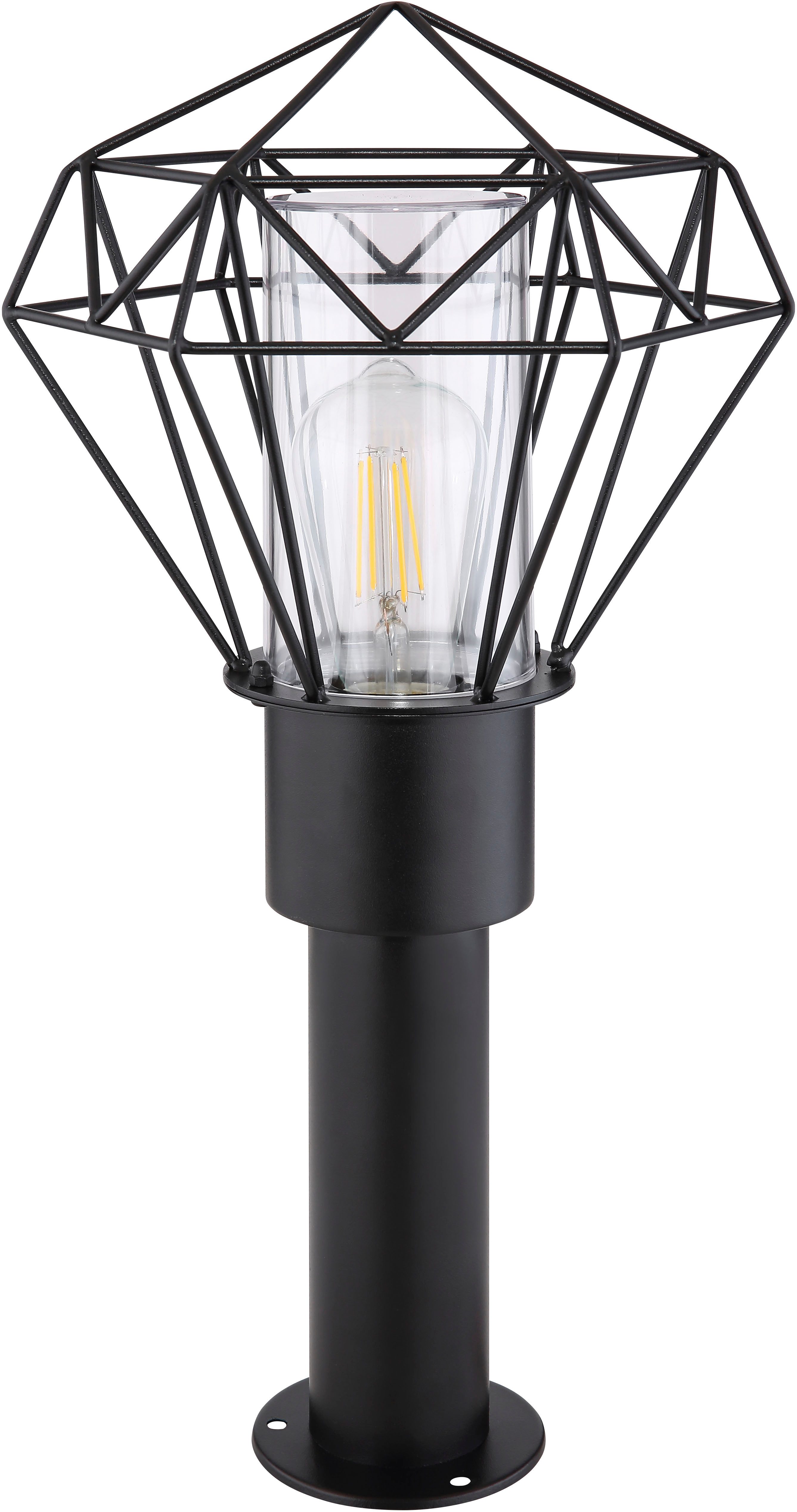 GLOBO LIGHTING Außen-Stehlampe HORACE, ohne Leuchtmittel, Außenleuchte für Garten & Terrasse schwarz