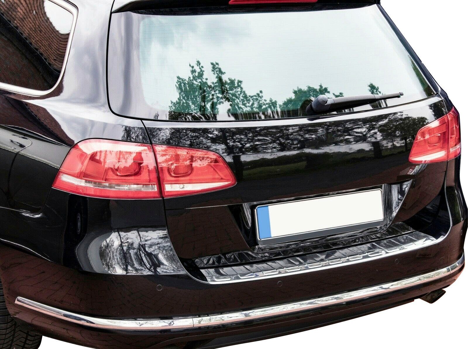 2010-2014, VW Zubehör poliert Ladekantenschutz, für B7 KOMBI & PASSAT RECAMBO ALLTRACK, chrom Edelstahl