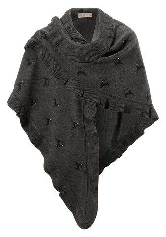 Пончо с Hirschmotiven