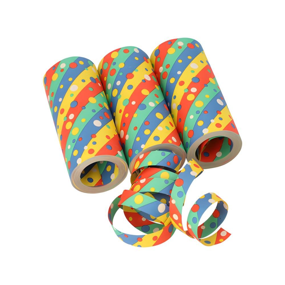 PAPSTAR Luftschlange Riesenluftschlangen 15 m Confetti flammhemmend 30 Stk