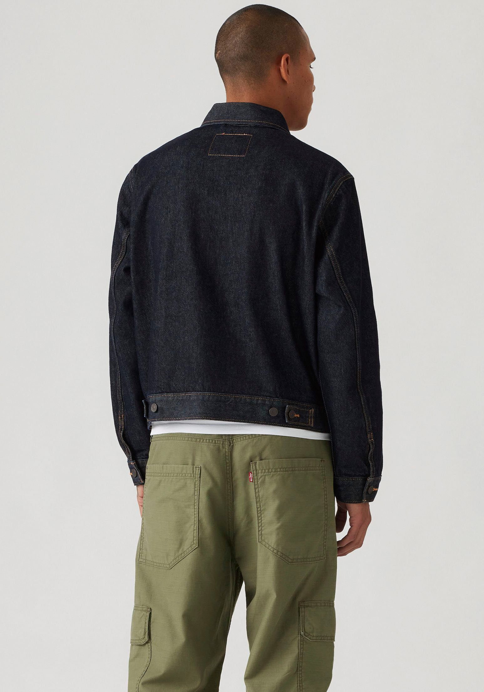 Levi's® Jeansjacke EMBARCADERO STATION mit kontrastfarbenen Steppnähten – Bild 3 von 5